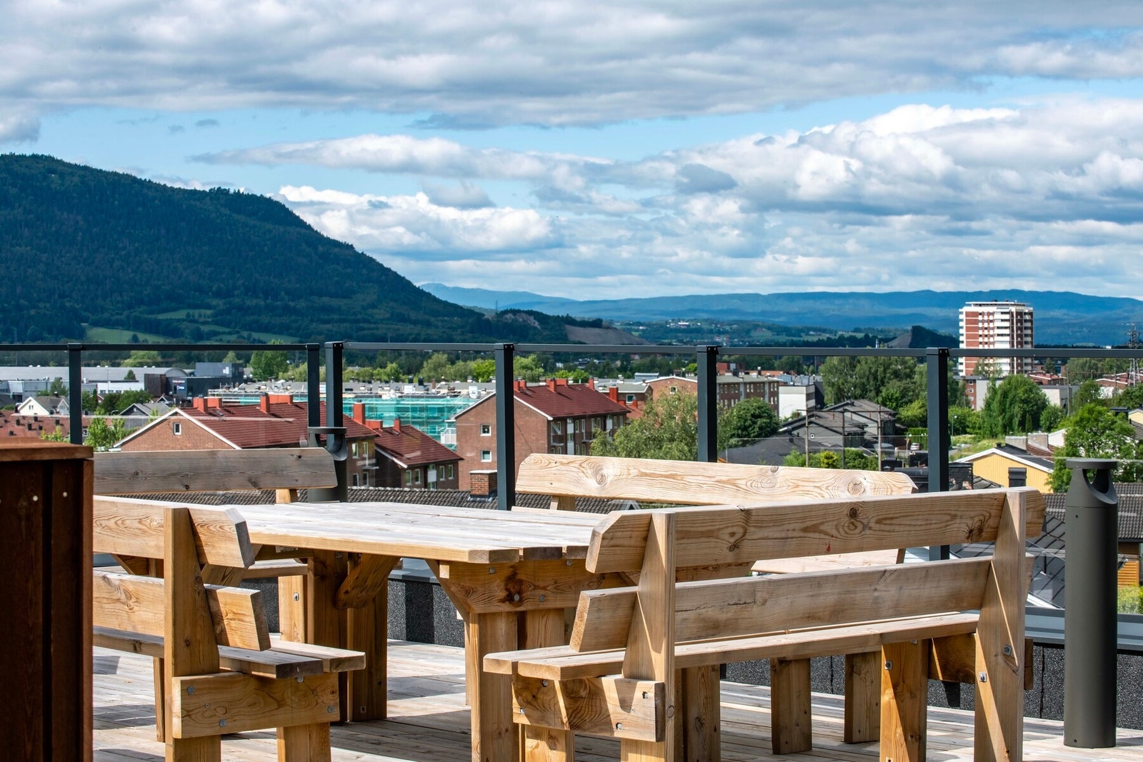 På takterrassen er det gode solforhold. Galleribilde