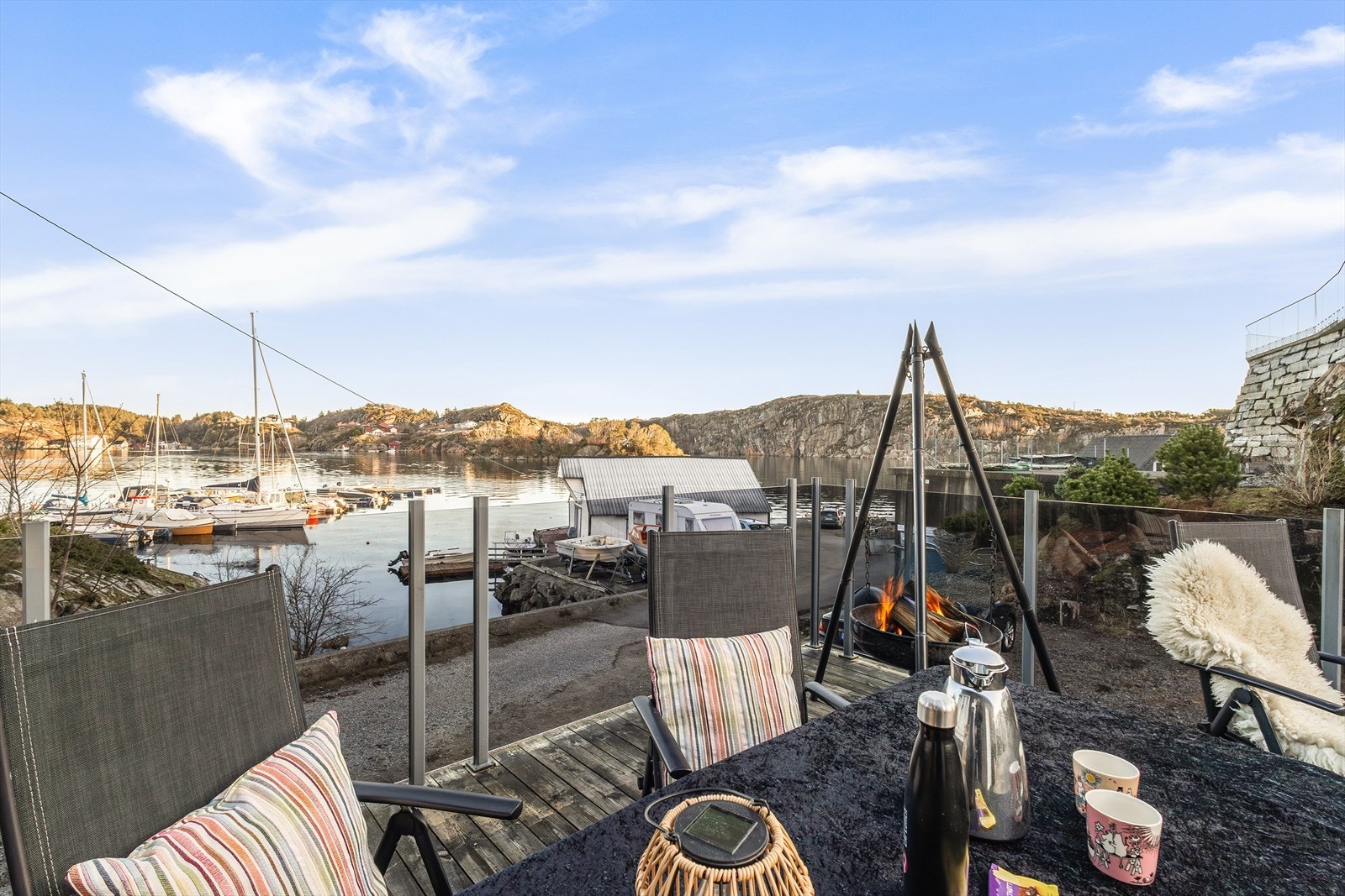 Fin utsikt fra terrassen Galleribilde