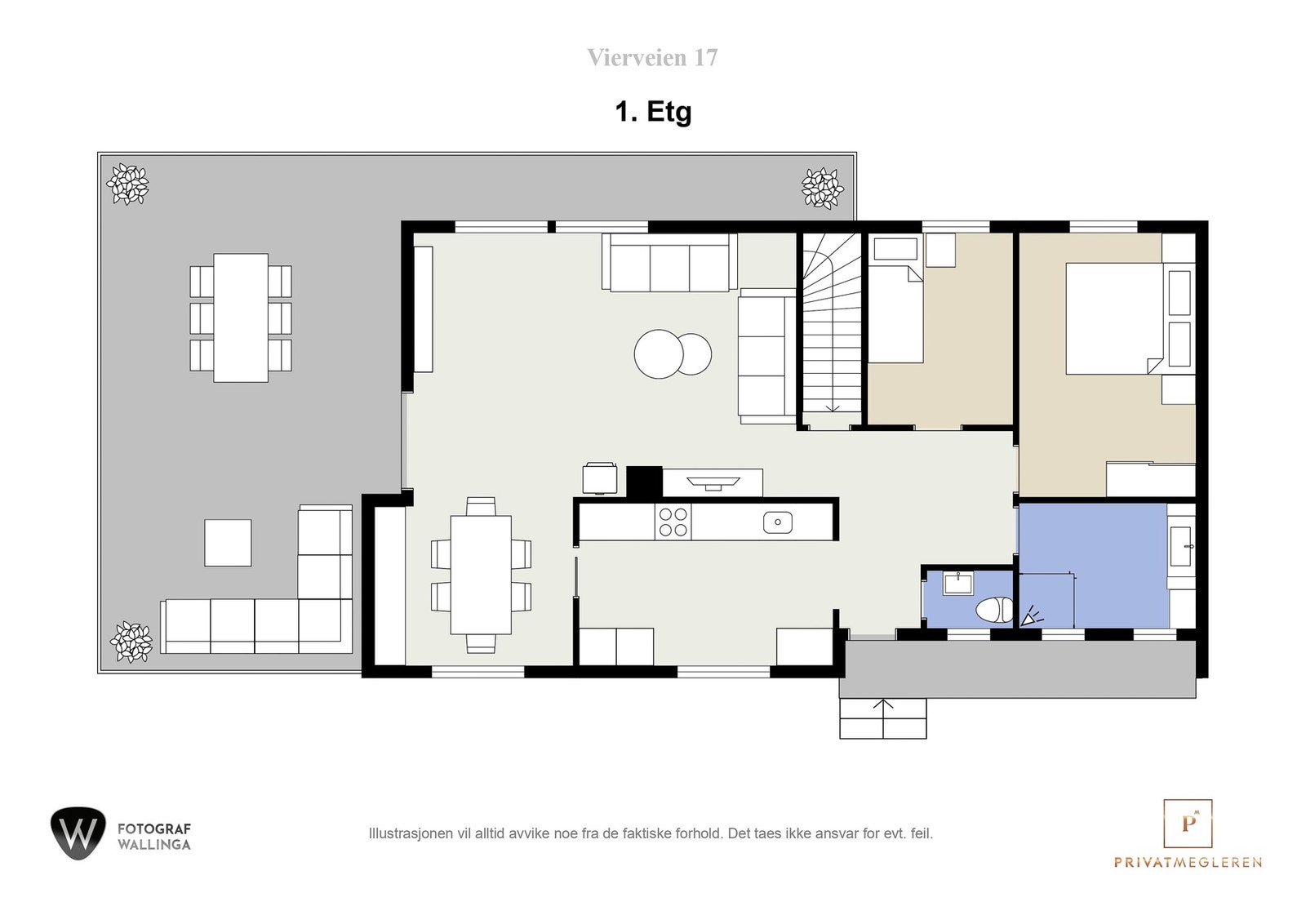 Plantegning første etasje. Galleribilde