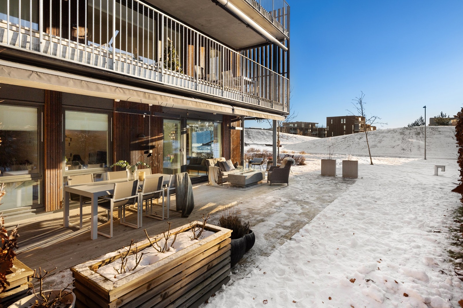 Omtrent det nærmeste man kommer hus & hage på Fornebu! Galleribilde