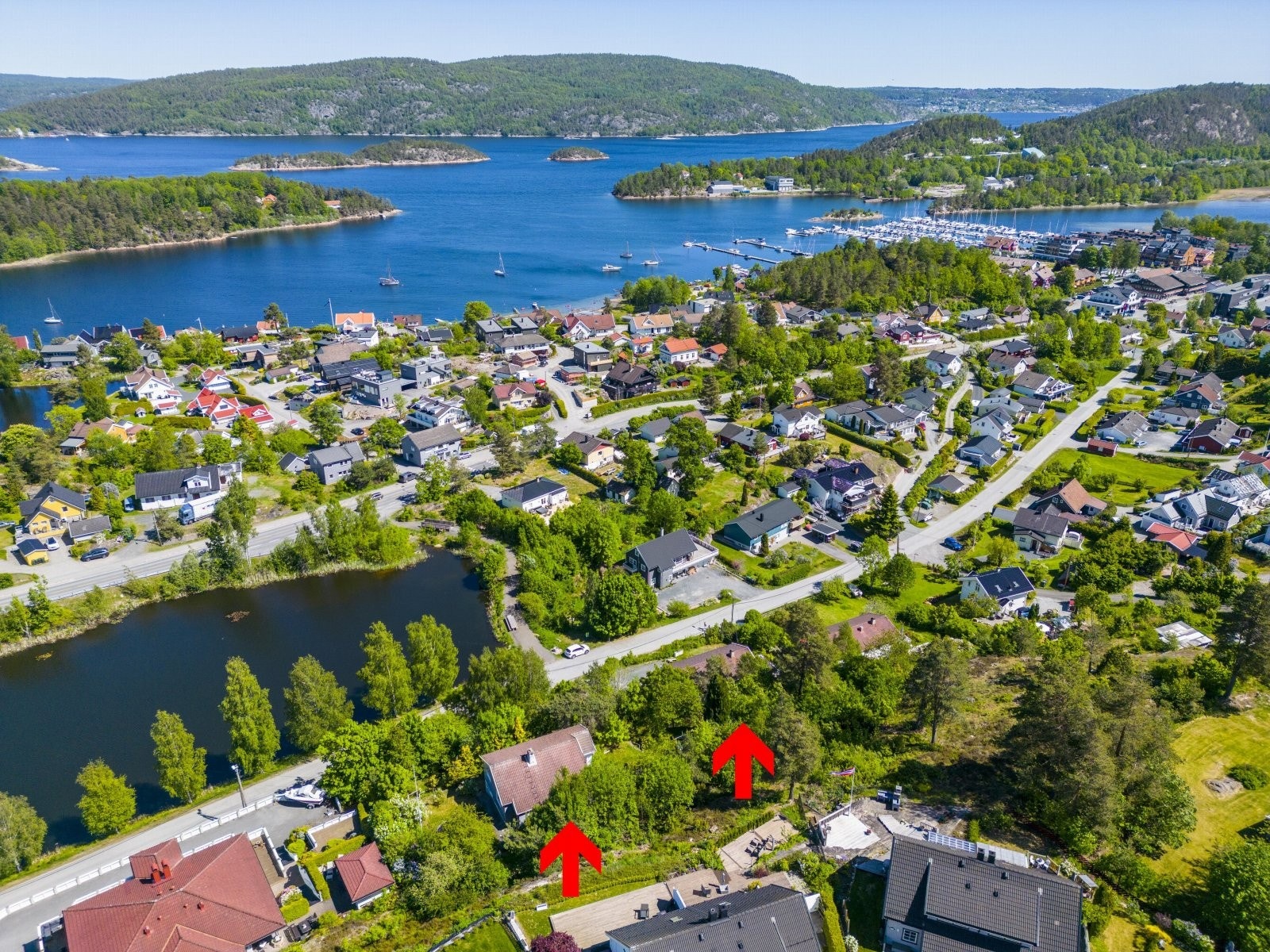 Boligene sentralt i Sætre Galleribilde