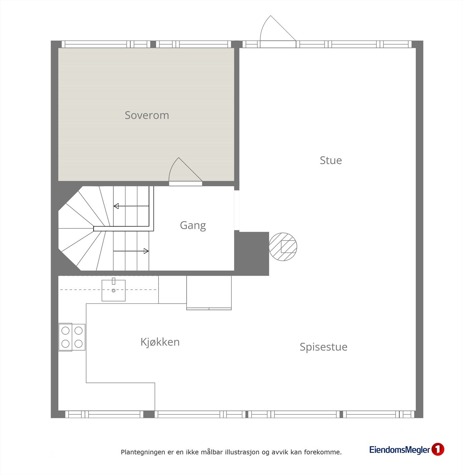 Planløsning 2.etg. Galleribilde