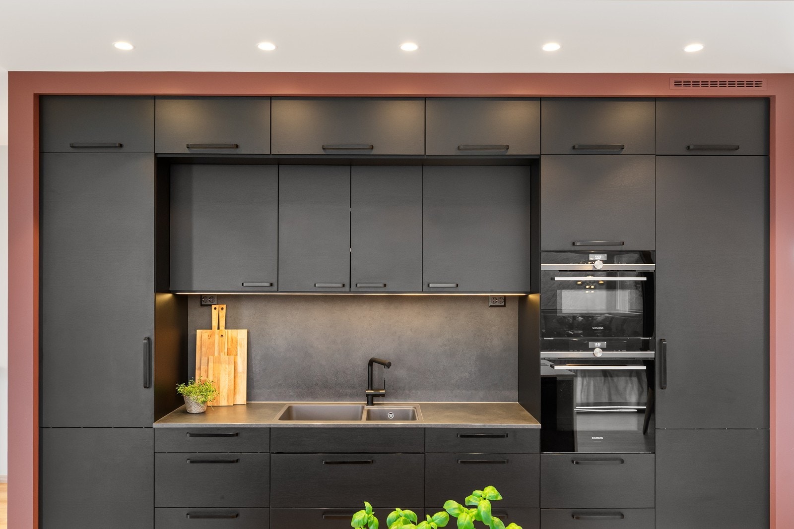 Moderne sorte detaljer. Galleribilde