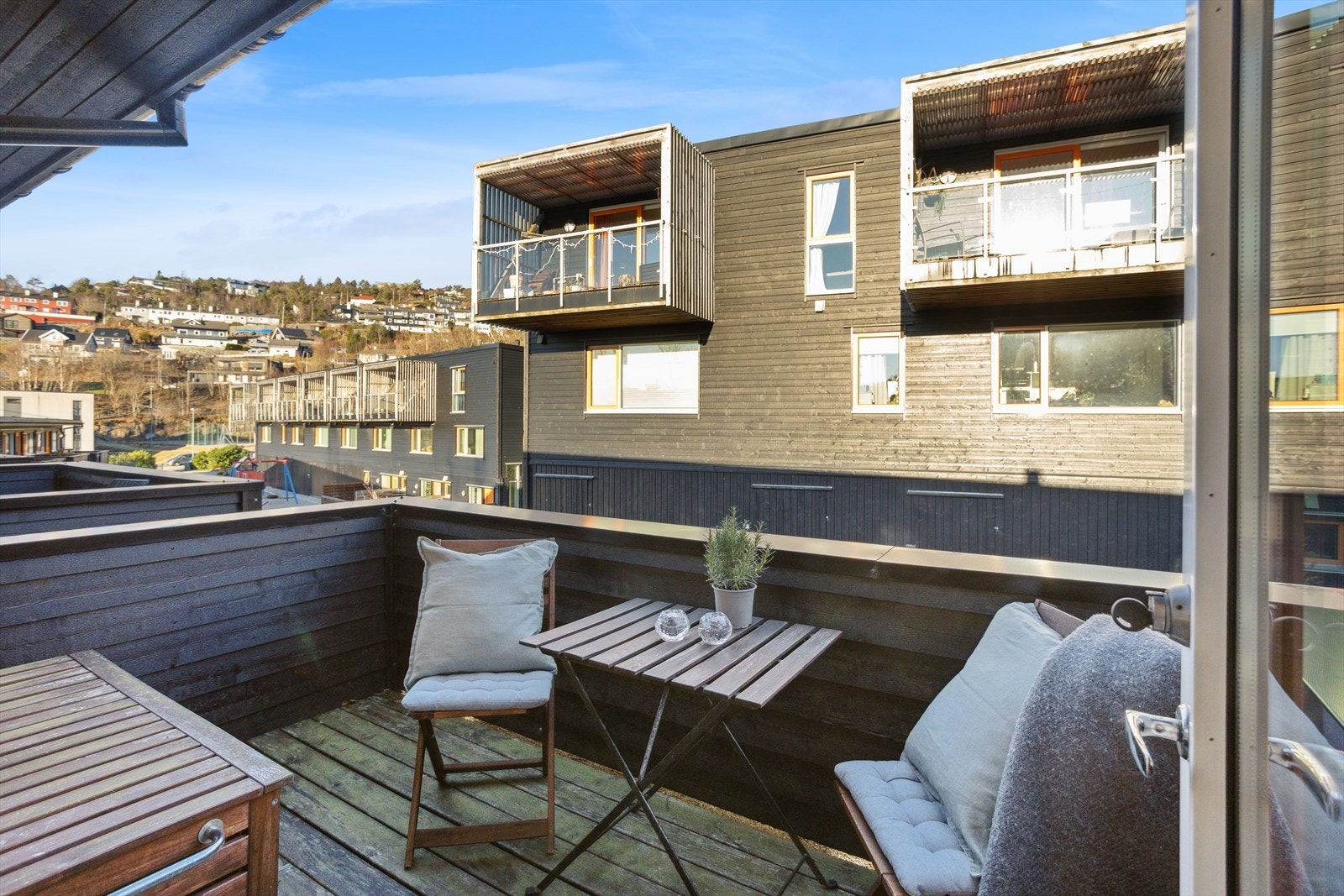 Balkong ut fra kjøkkenet. Galleribilde