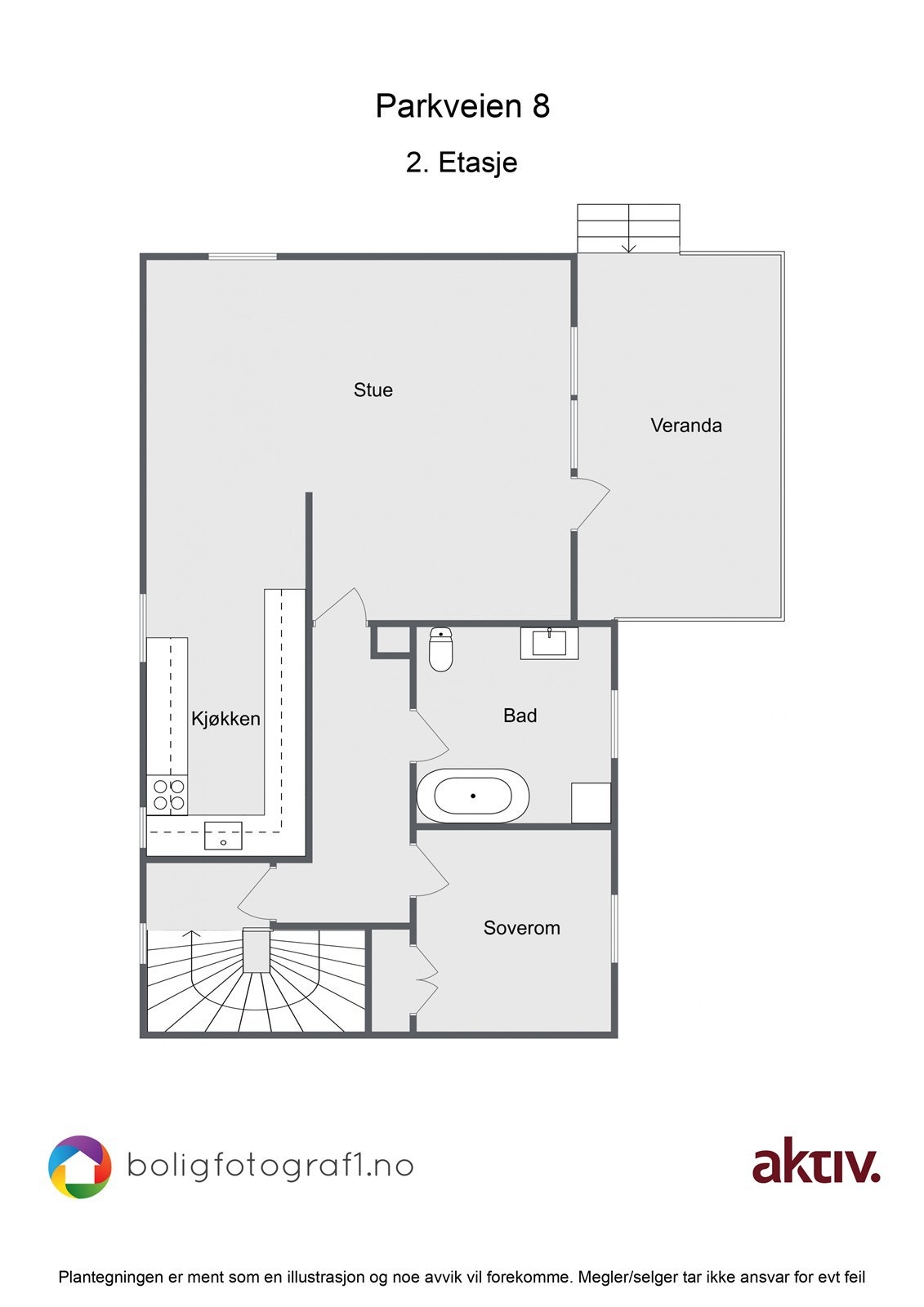Plantegning, hovedetasje Galleribilde