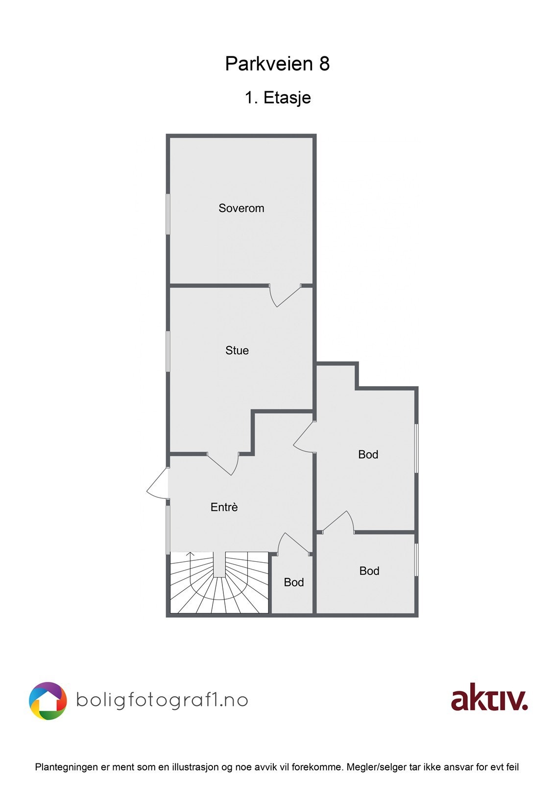 Plantegning, underetasje Galleribilde