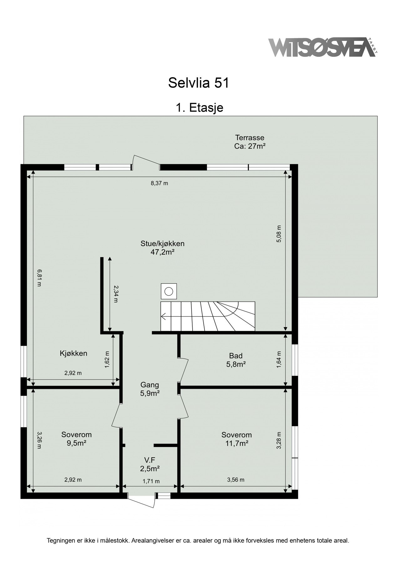 Planskisse 1.etasje Galleribilde
