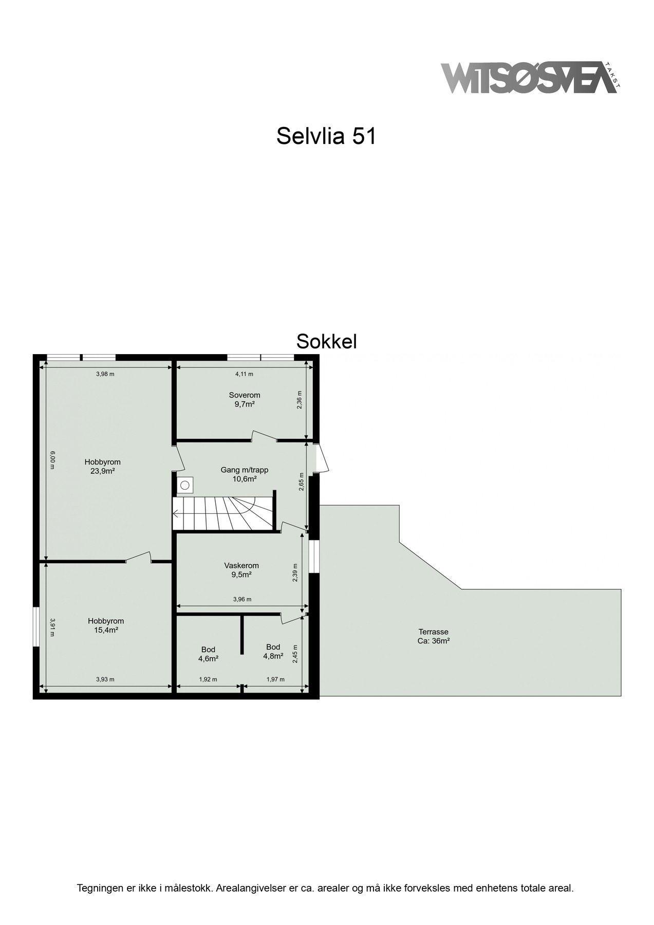 Planskisse sokkel Galleribilde