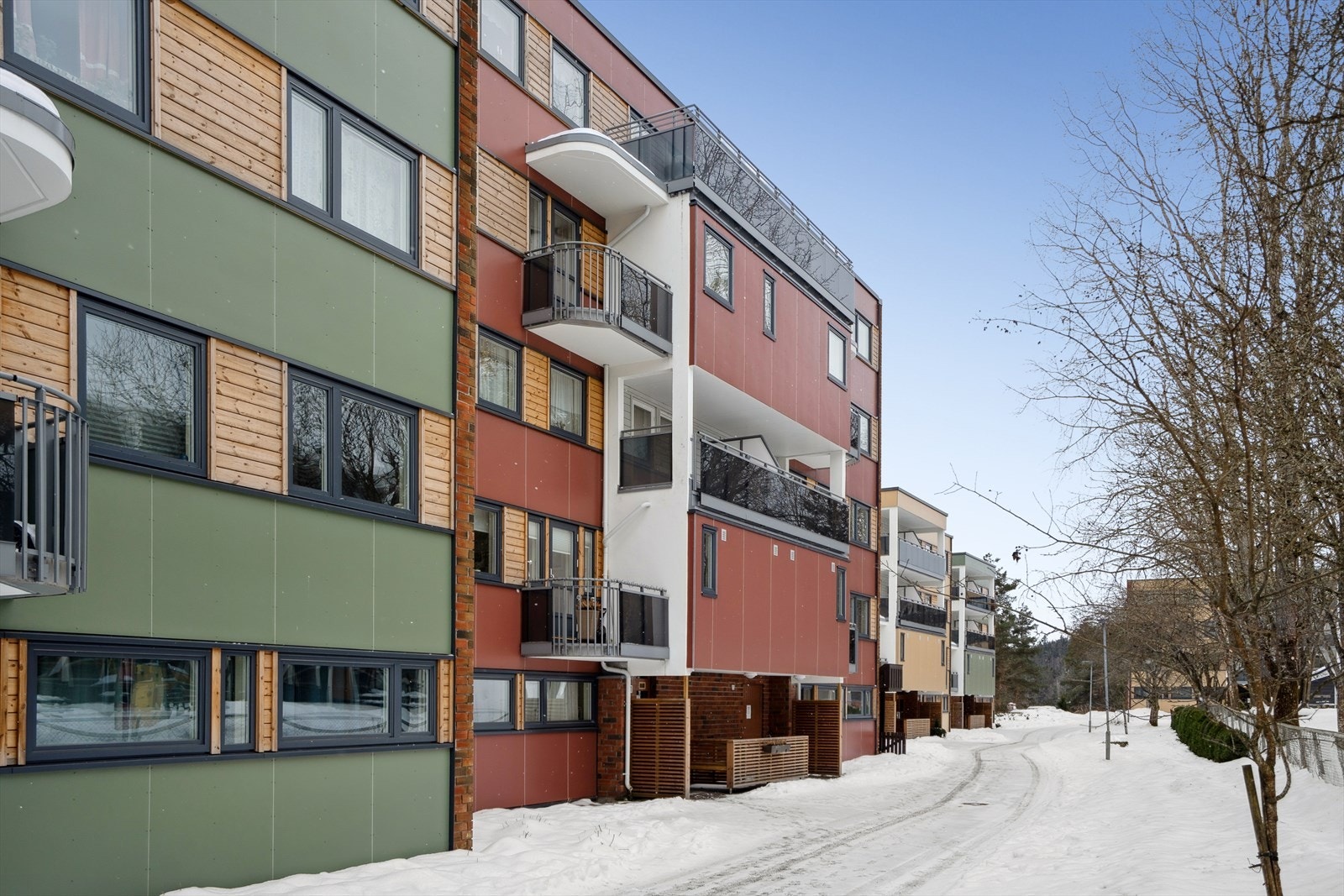 Sameiets fasader har nylig blitt renovert. Galleribilde