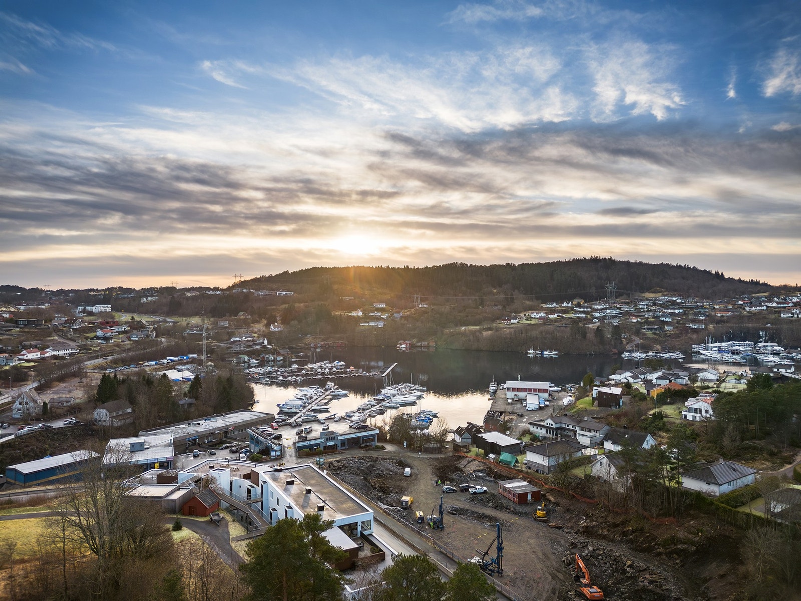 Fin beliggenhet i maritime omgivelser Galleribilde