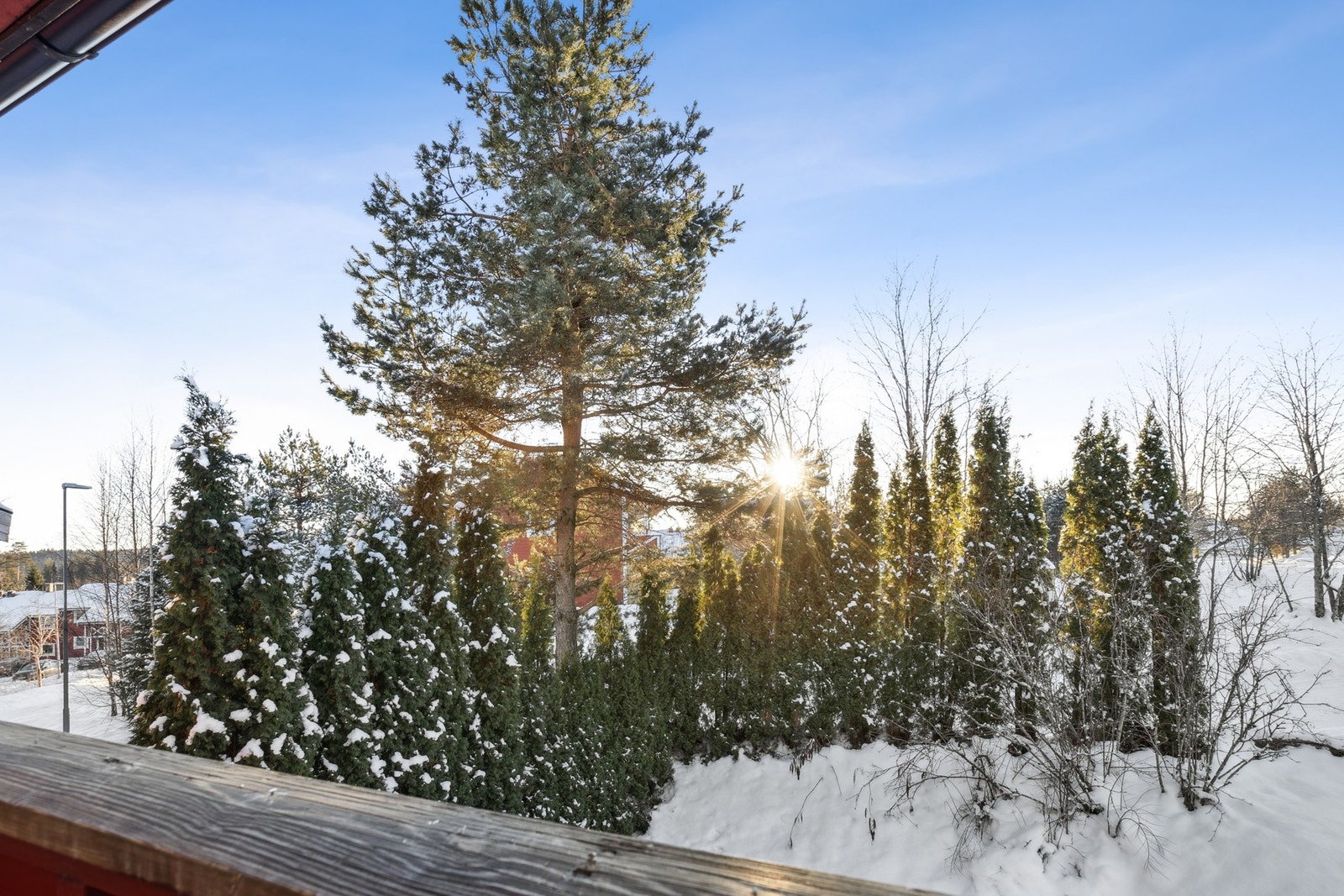 Herlig utsyn ut mot grønne omgivelser. Galleribilde