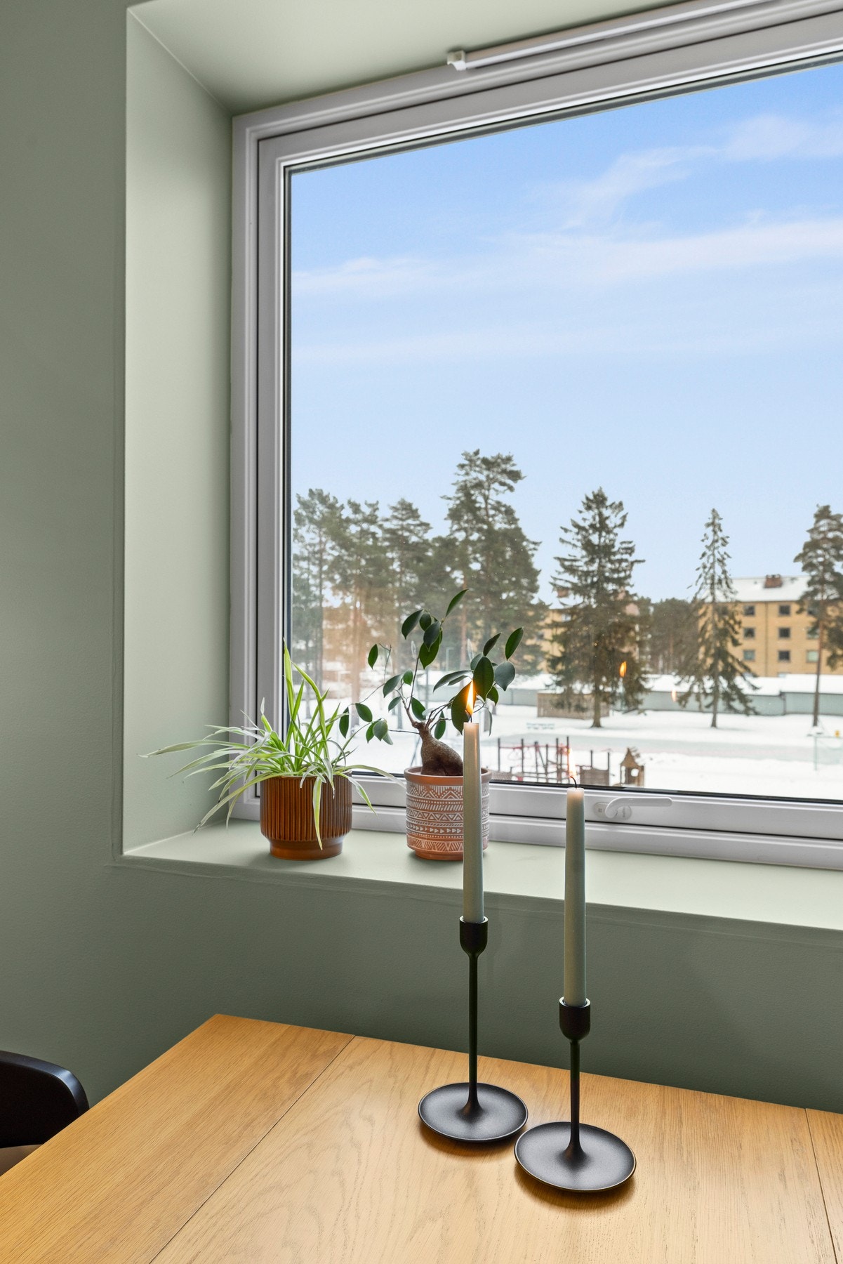 Utsikt over grøntområde Galleribilde