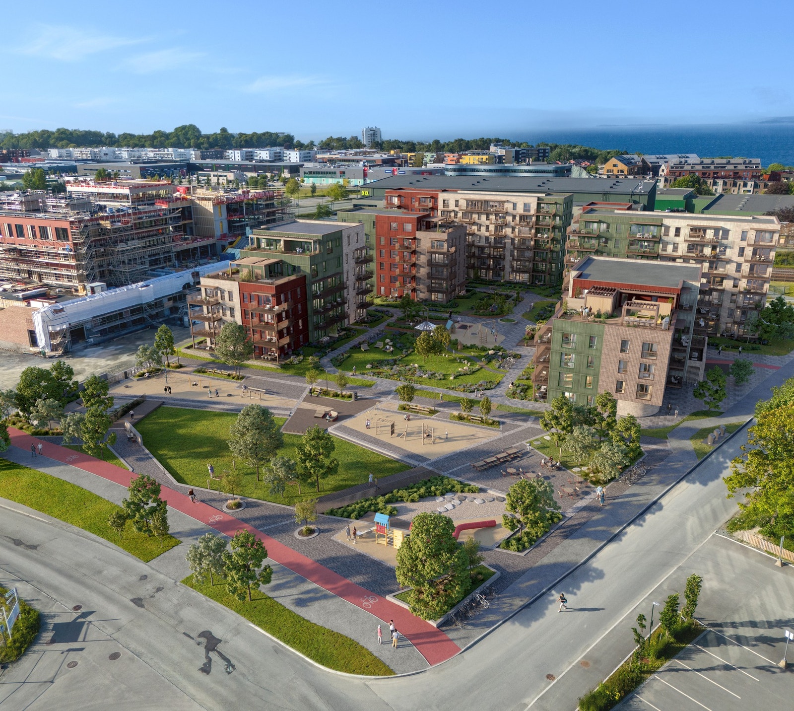 TUN32 er et sentralt beliggende prosjekt v/Sirkus Shopping og Cissi Klein vgs. Illustrasjonsbilde hvor endringer kan forekomme Galleribilde