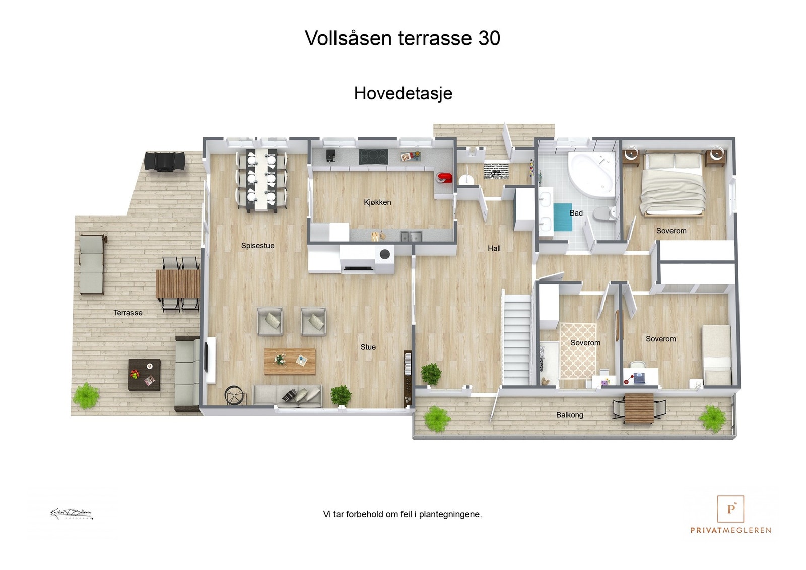 Plantegning hovedetasje Galleribilde