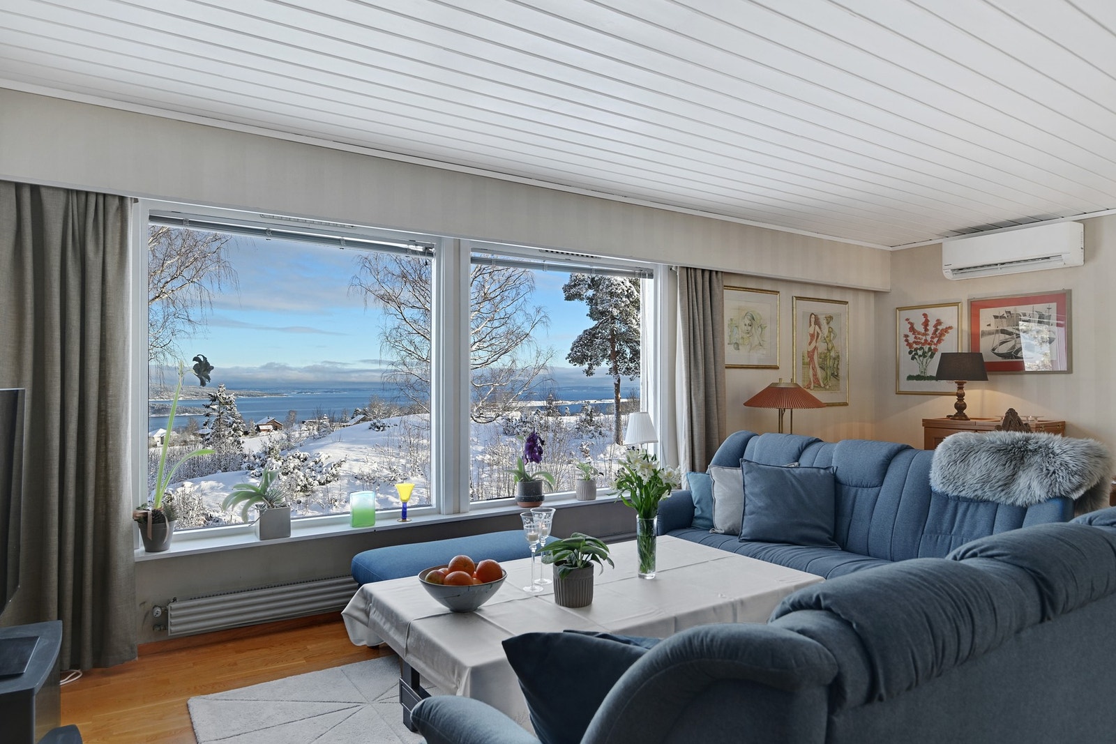 Her med en utrolig utsikt fra stuen Galleribilde