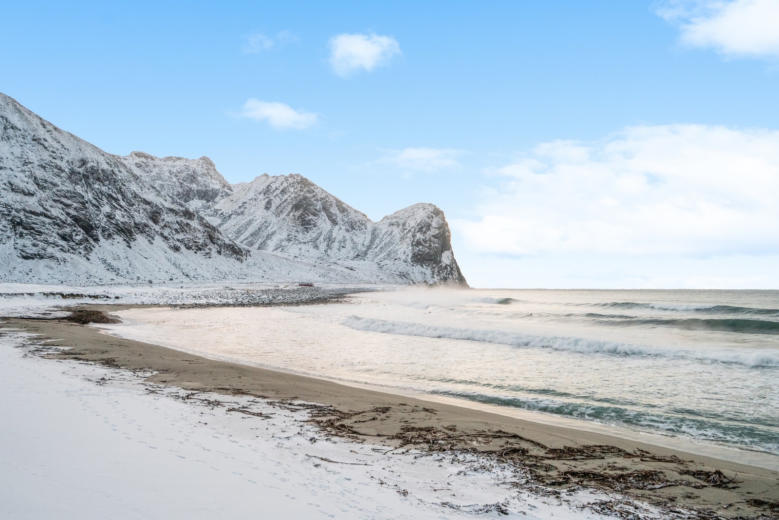 Fra stranden på Unstad. Galleribilde