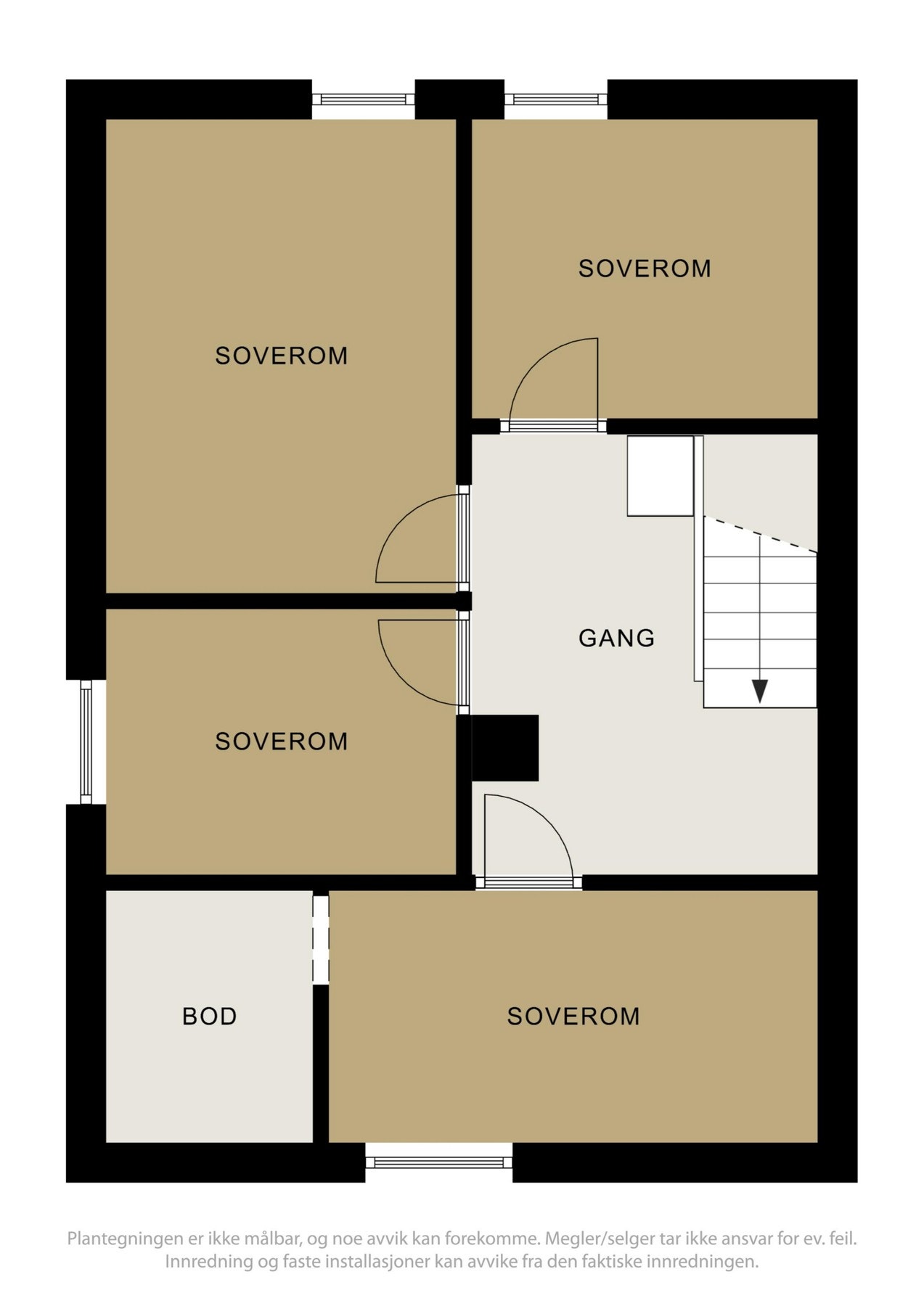 Planskisse - 2. Etasje. Galleribilde