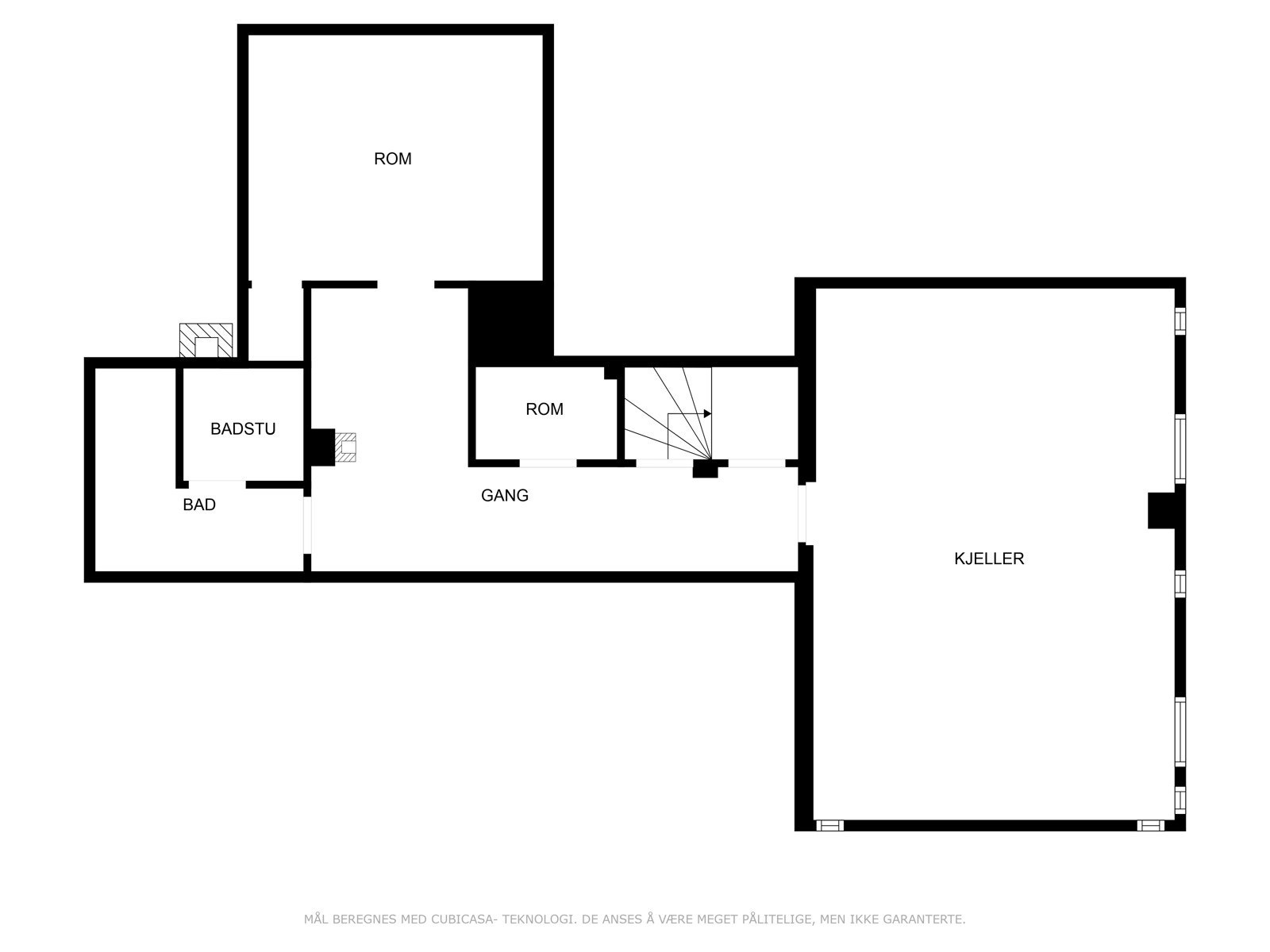 Plantegning kjeller Galleribilde