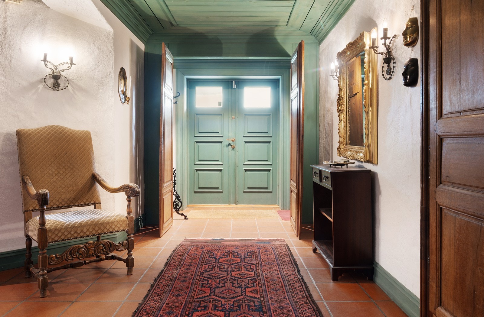 Inngangsparti og hall i klassisk stil Galleribilde