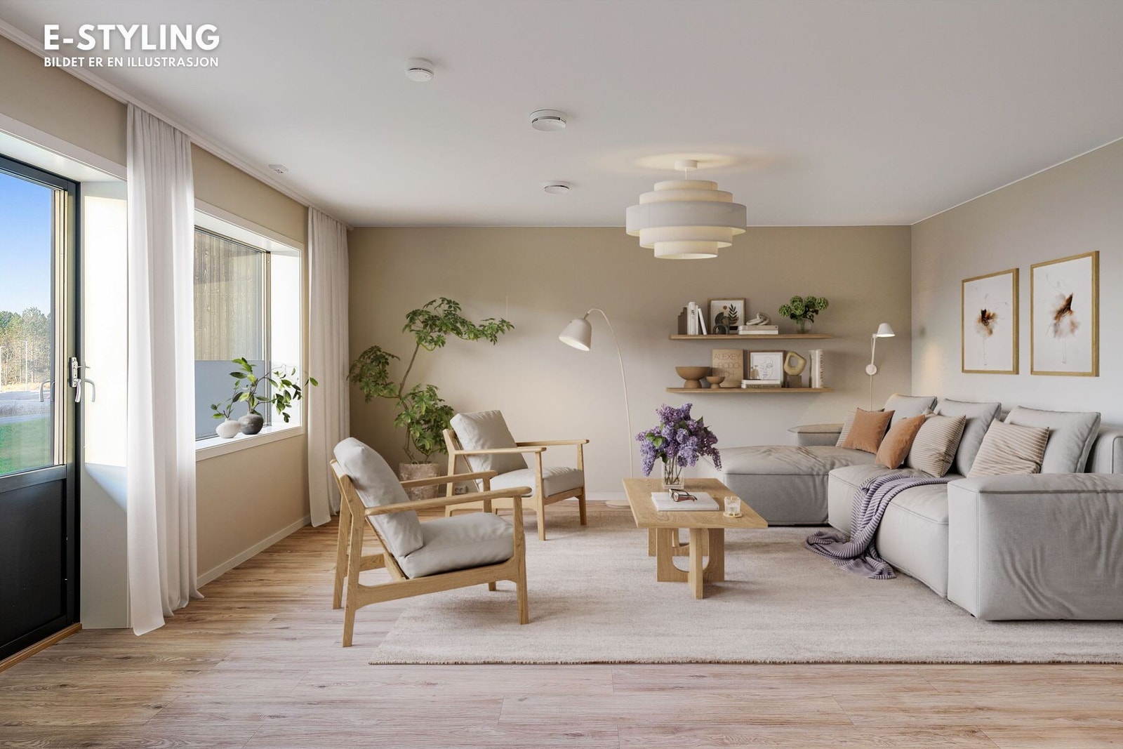 Nyere 3-roms selveierleilighet med fin beliggenhet på Hamarvika Galleribilde