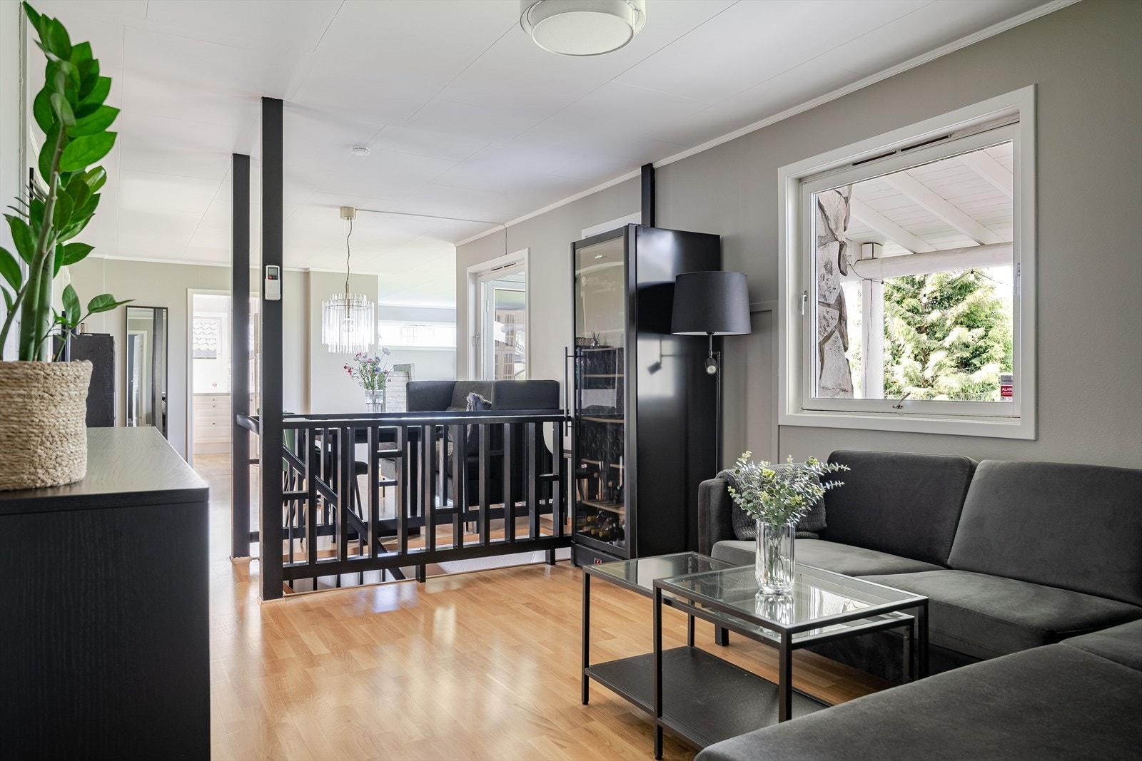 I trappen er det montert luft-til-luft varmepumpe som sørger for en god og jevn varme på vinterstid. Galleribilde