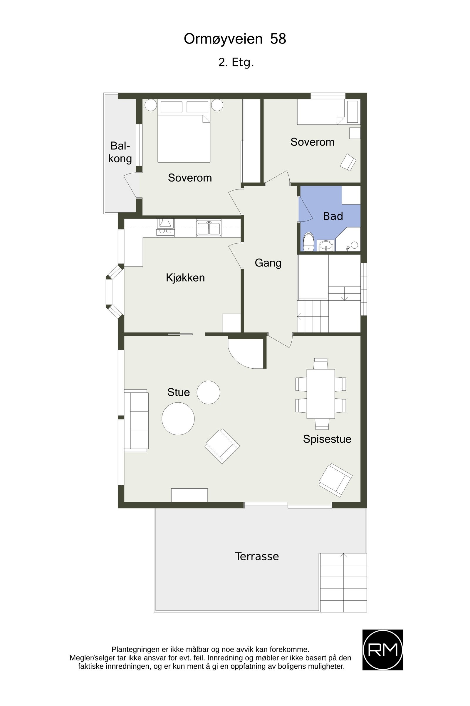 Plantegning 2.etasje. Galleribilde