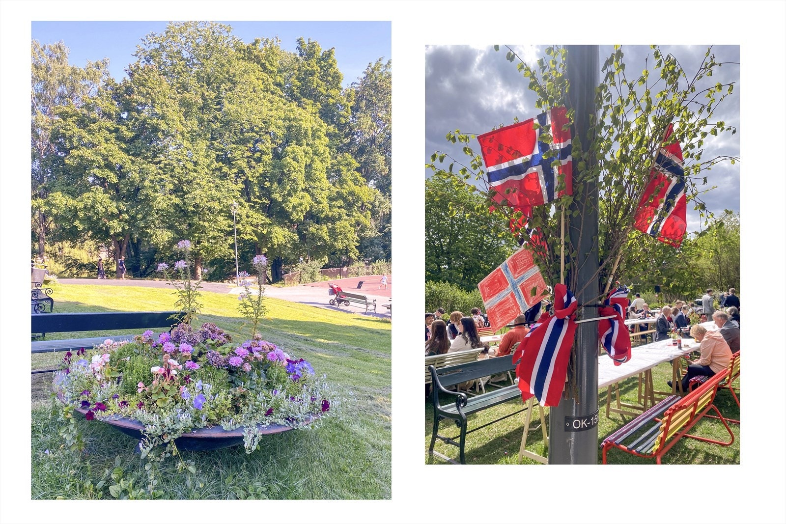 Områdebilde - I St. Hanshaugen-parken finner du tre lekeplasser, hundepark, utendørs treningsapparater - og en særlig livlig 17. mai-feiring. Galleribilde