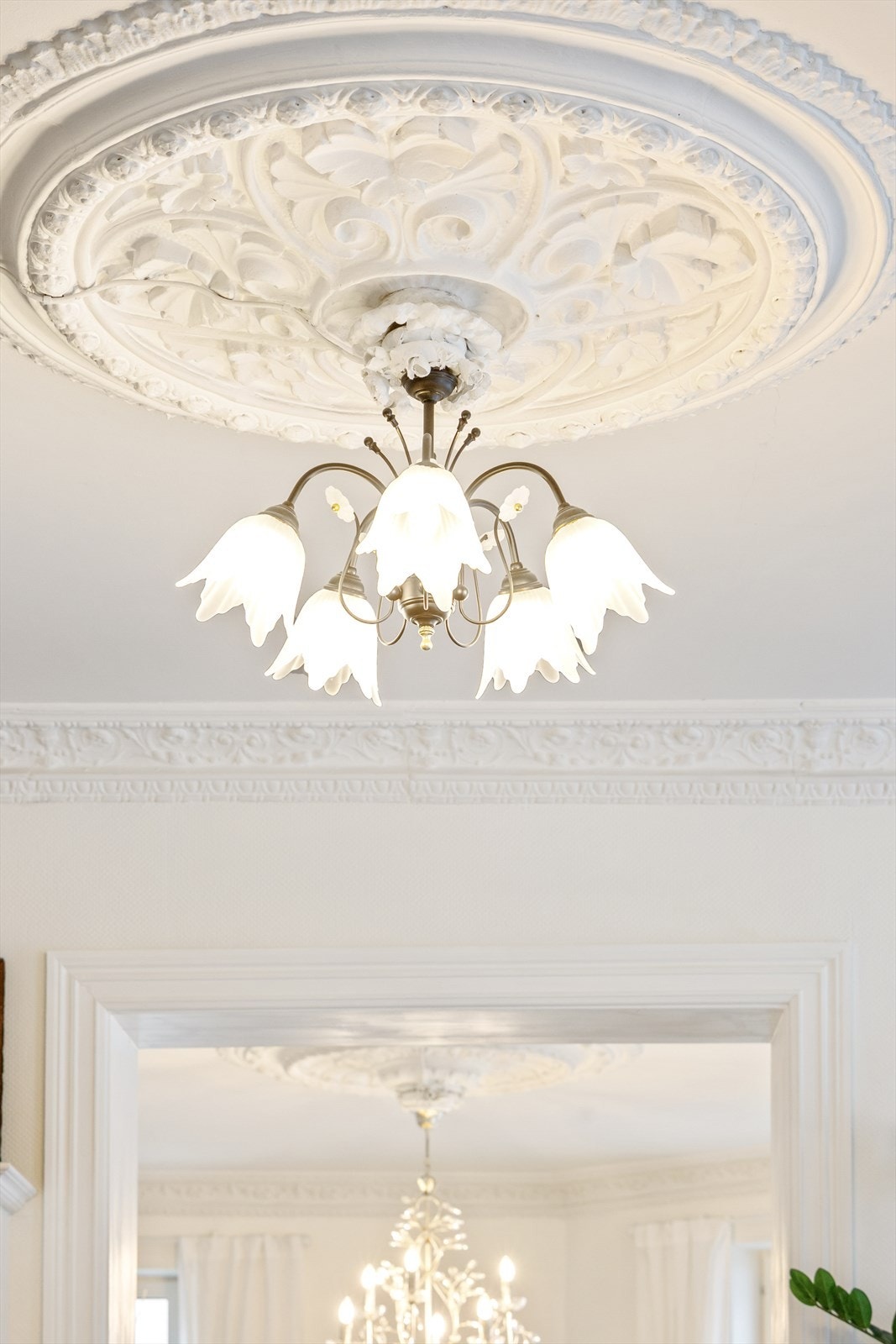 Rosetten i himlingen på kjøkkenet. Galleribilde