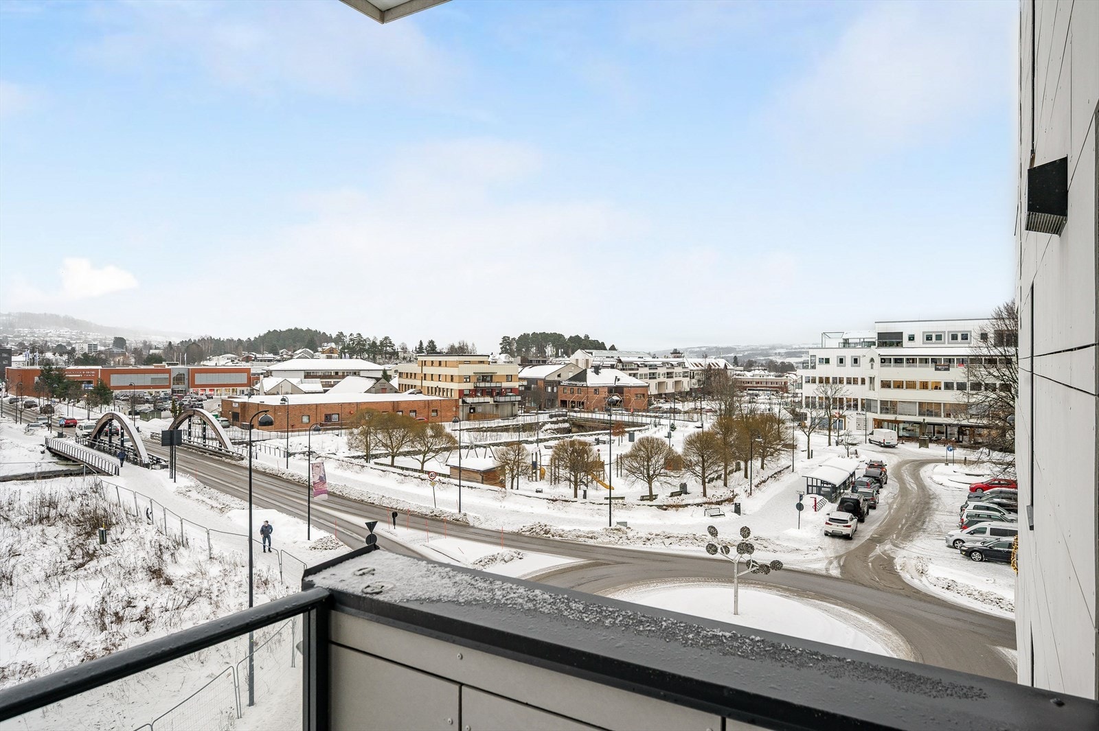 Flott utsikt fra balkongen Galleribilde