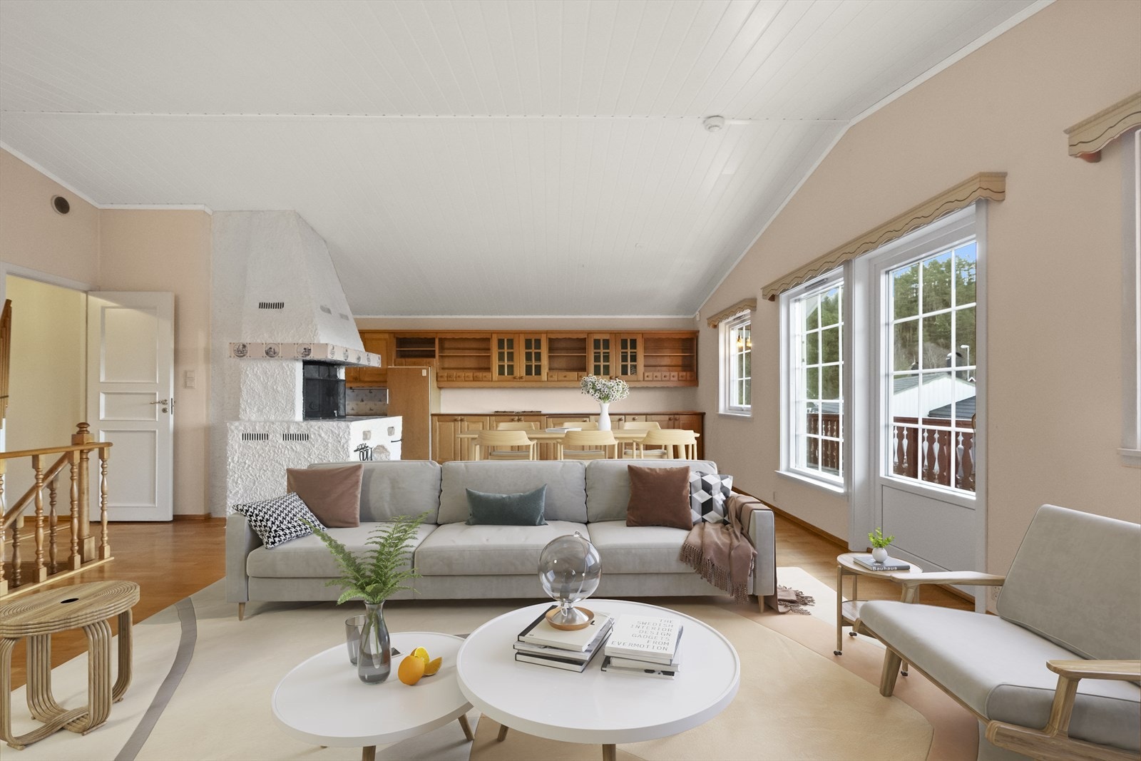 Illustrasjon på korleis man kan innrede stova Galleribilde