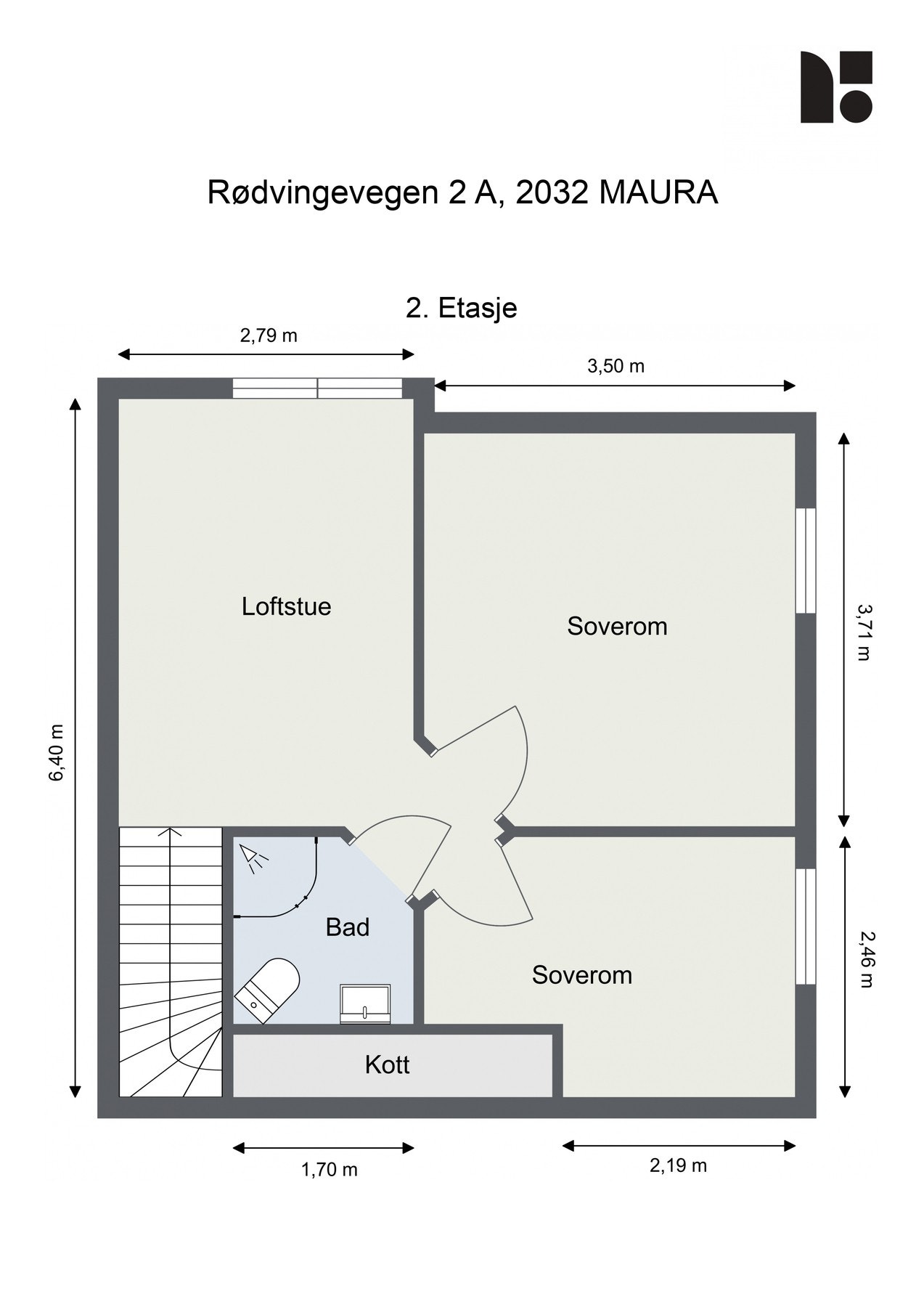 Plantegning 2. Etasje. Galleribilde
