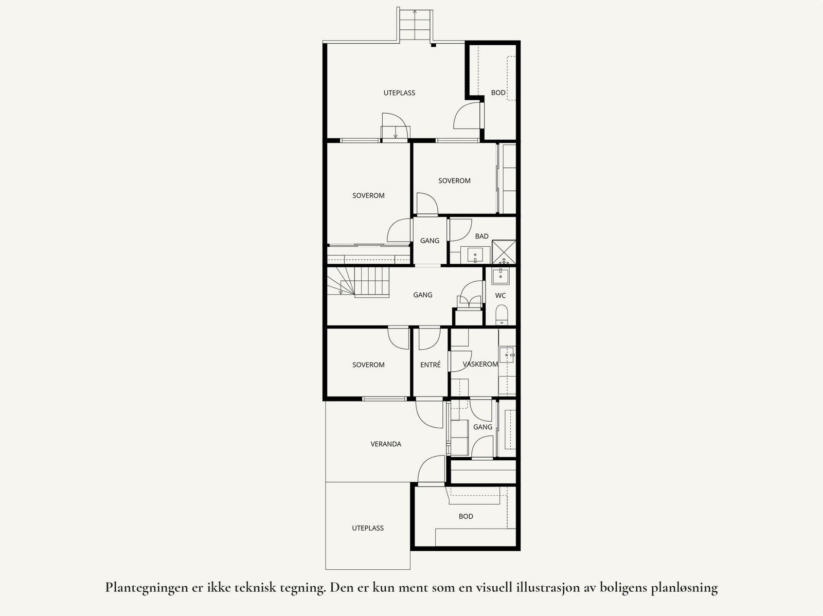 Plantegning 1. etasje. Galleribilde