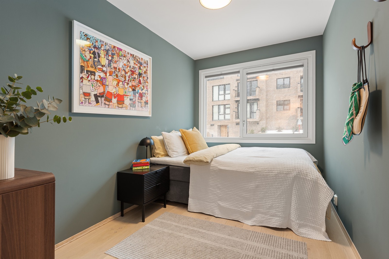 Det er montert innvendig solskjerming på alle soverom Galleribilde