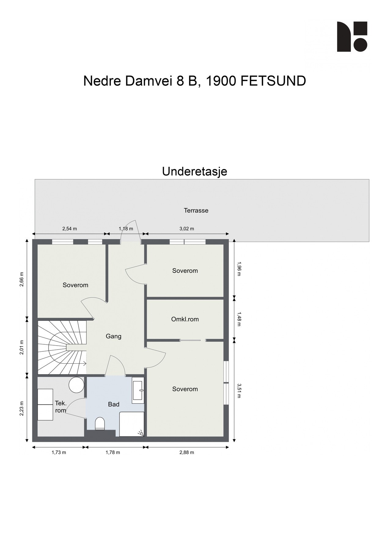 Plantegning - U. etasje Galleribilde