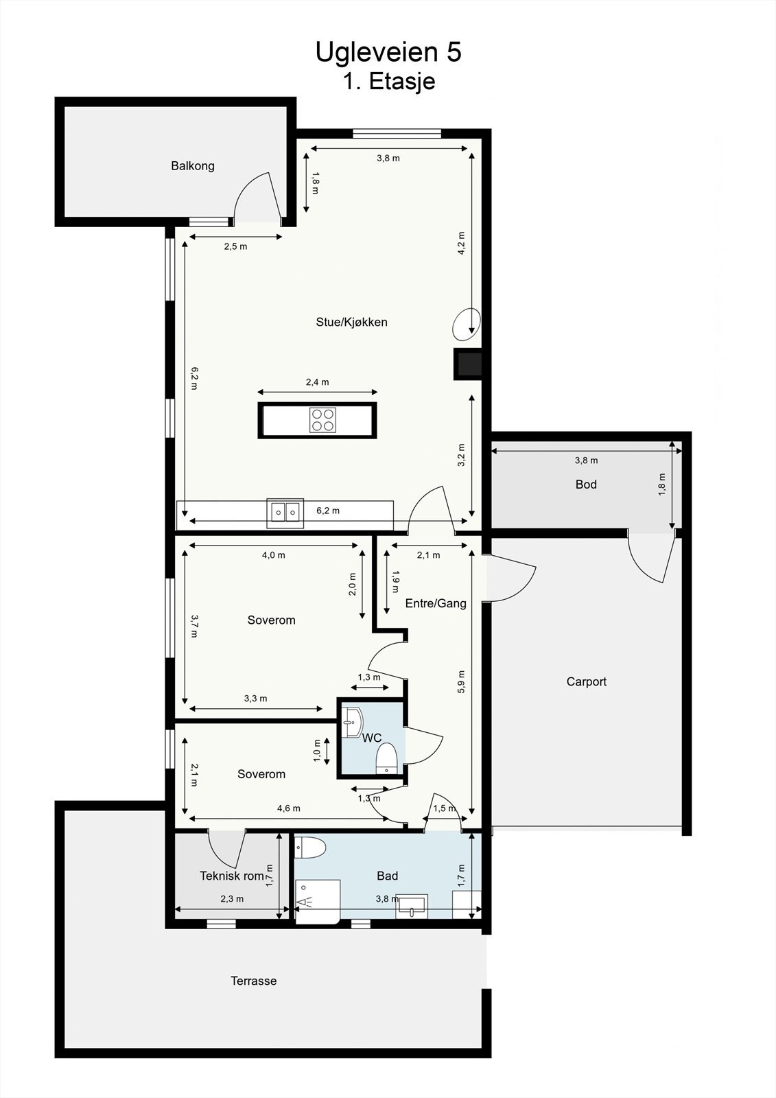 Planskissen er veiledende. Galleribilde