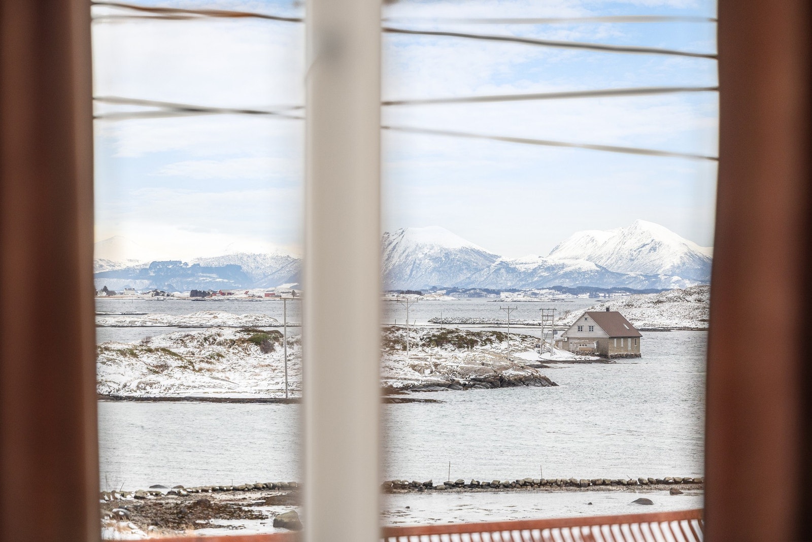 Vakker utsikt fra soverommet Galleribilde