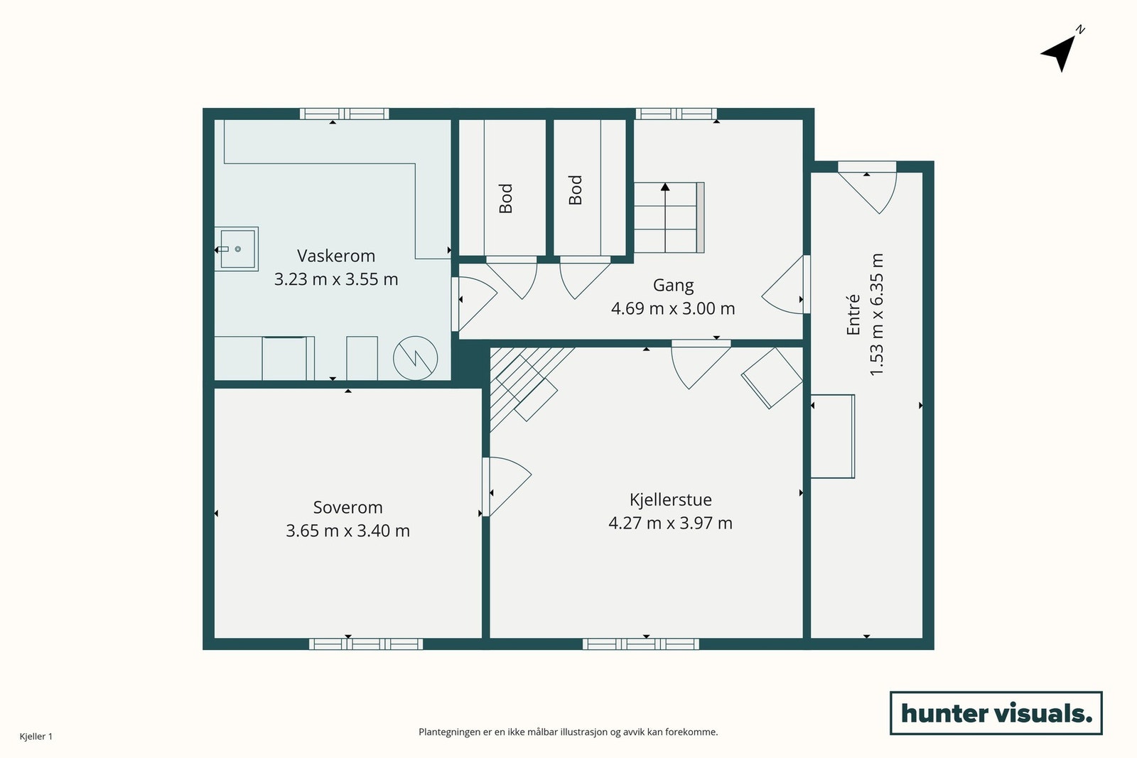 Planskisse underetasje Galleribilde