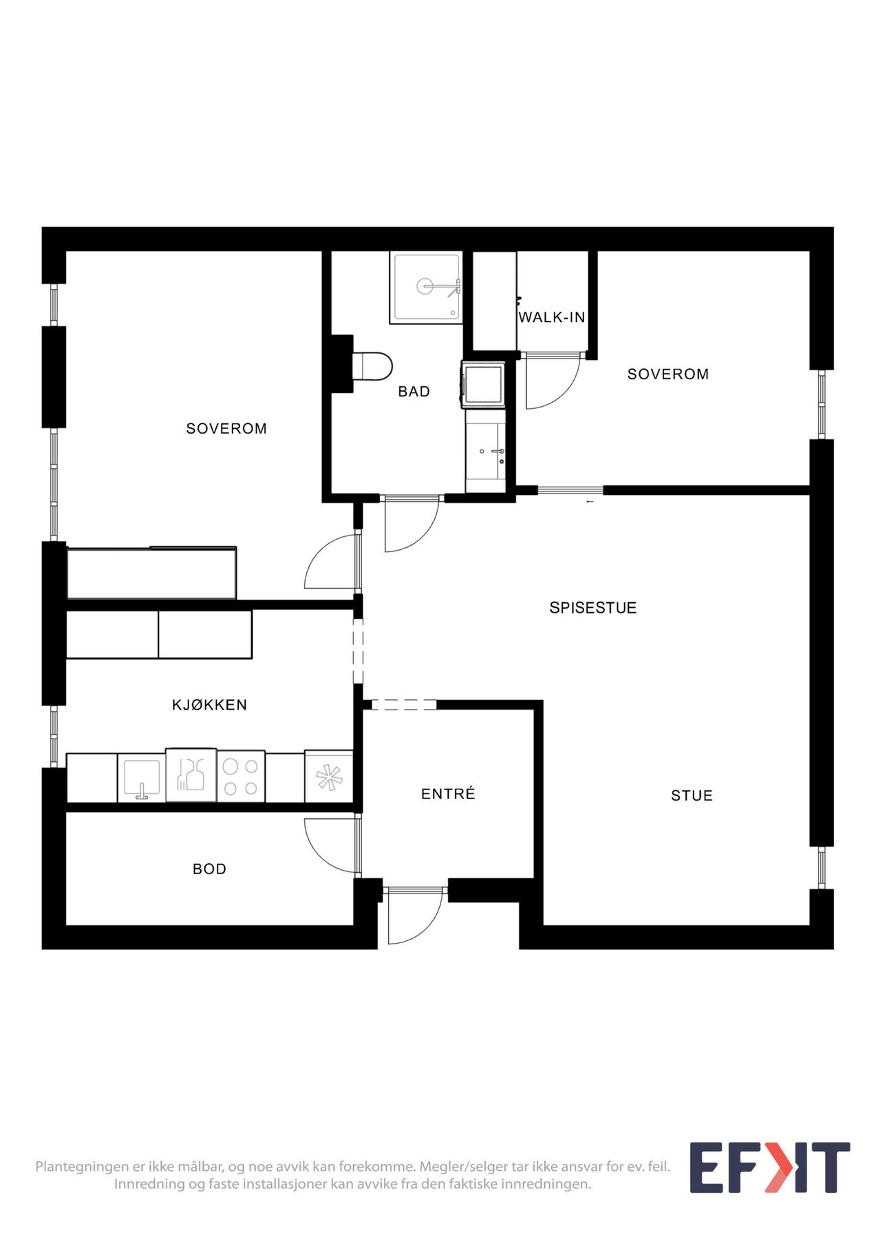 2D Plantegning. Galleribilde