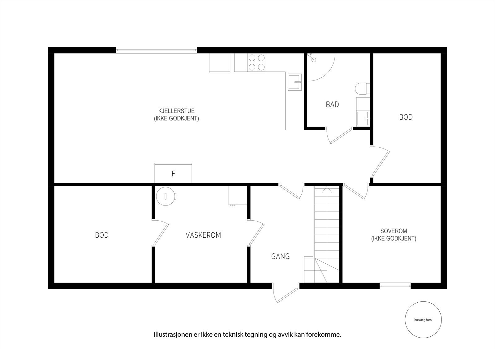 Plantegning U.etasje. Galleribilde