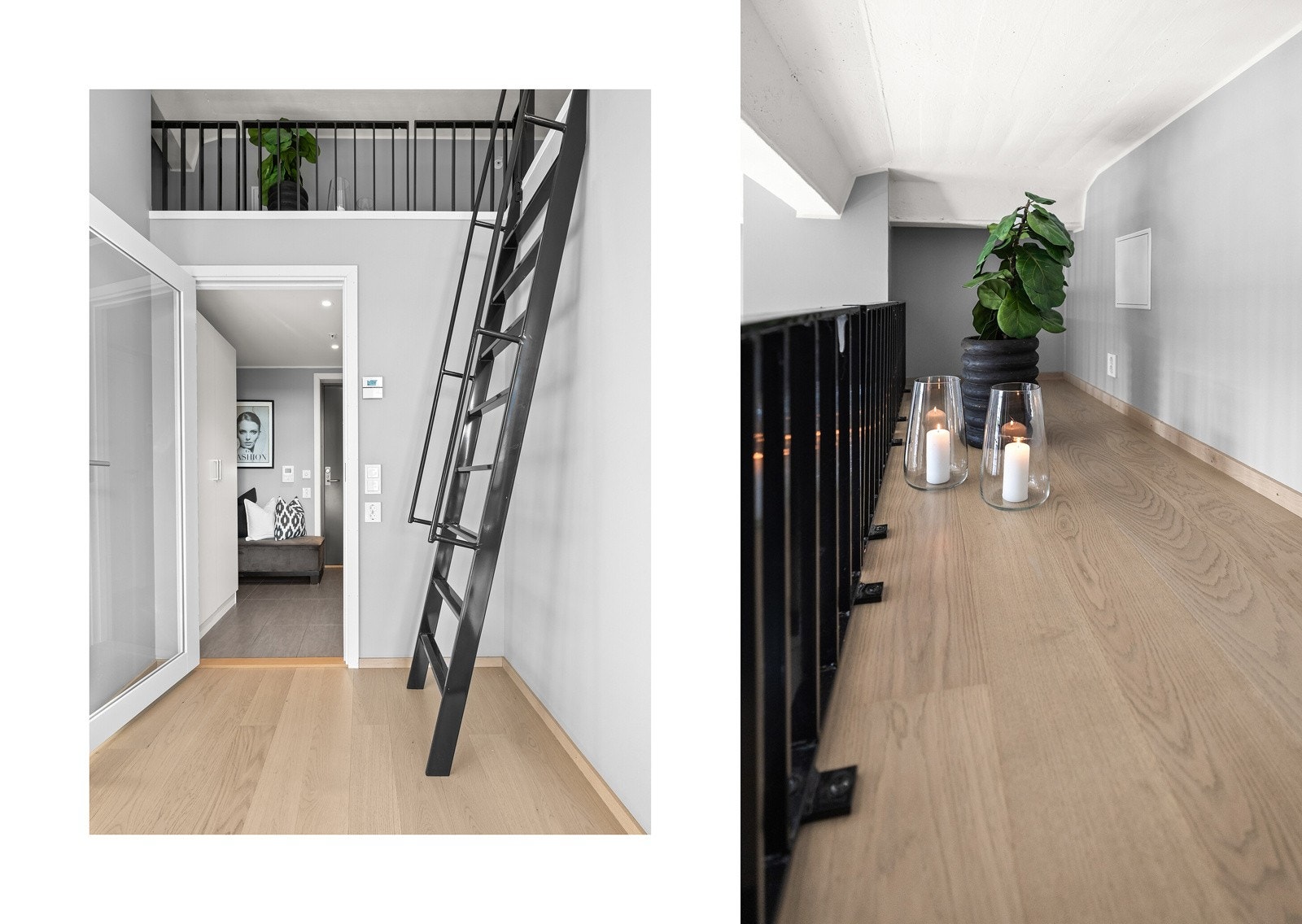 Videre opp trappen finner vi den praktiske hemsen. Galleribilde