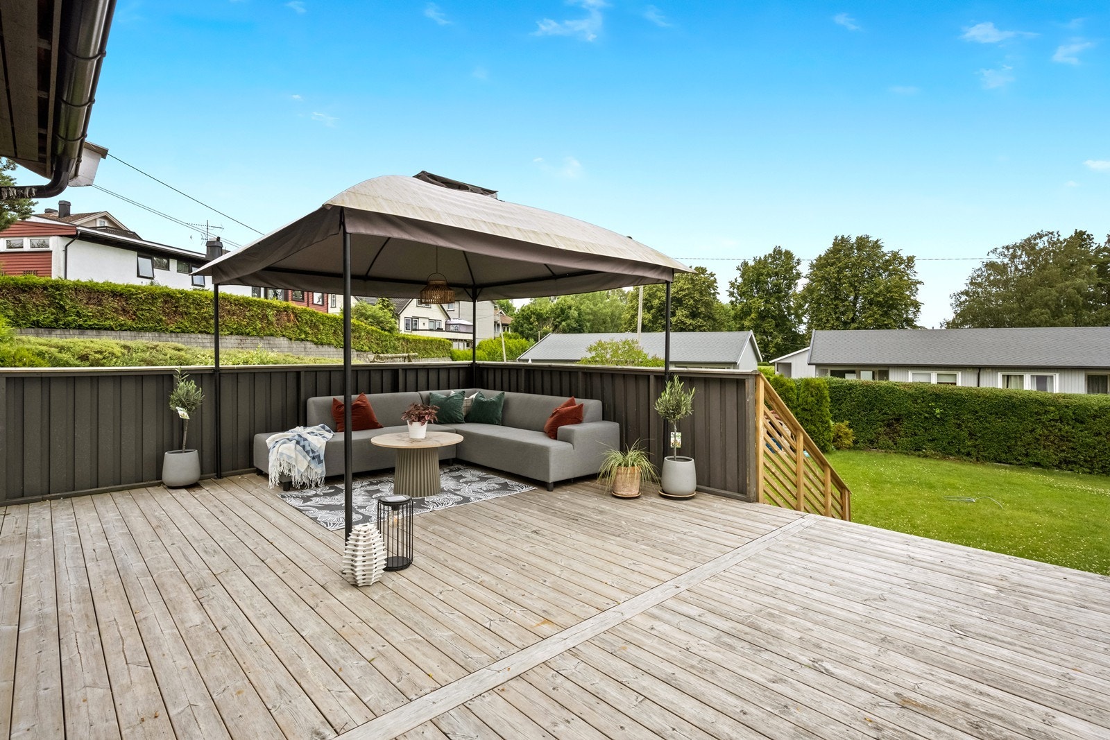 Stor fin terrasse Galleribilde