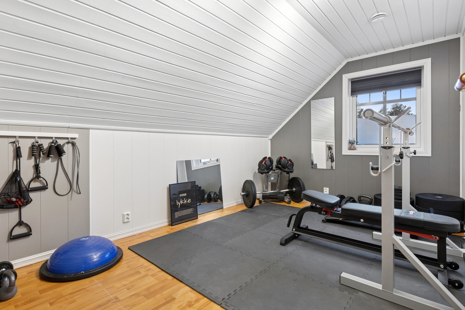 Soverom nr. 3 er i dag brukt som treningsrom. Galleribilde