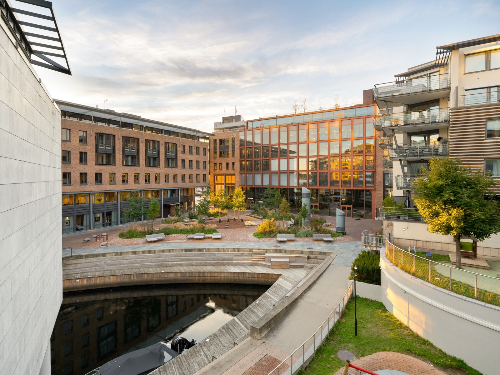 Leiligheten ligger behagelig skjermet og til side på Aker Brygge Galleribilde