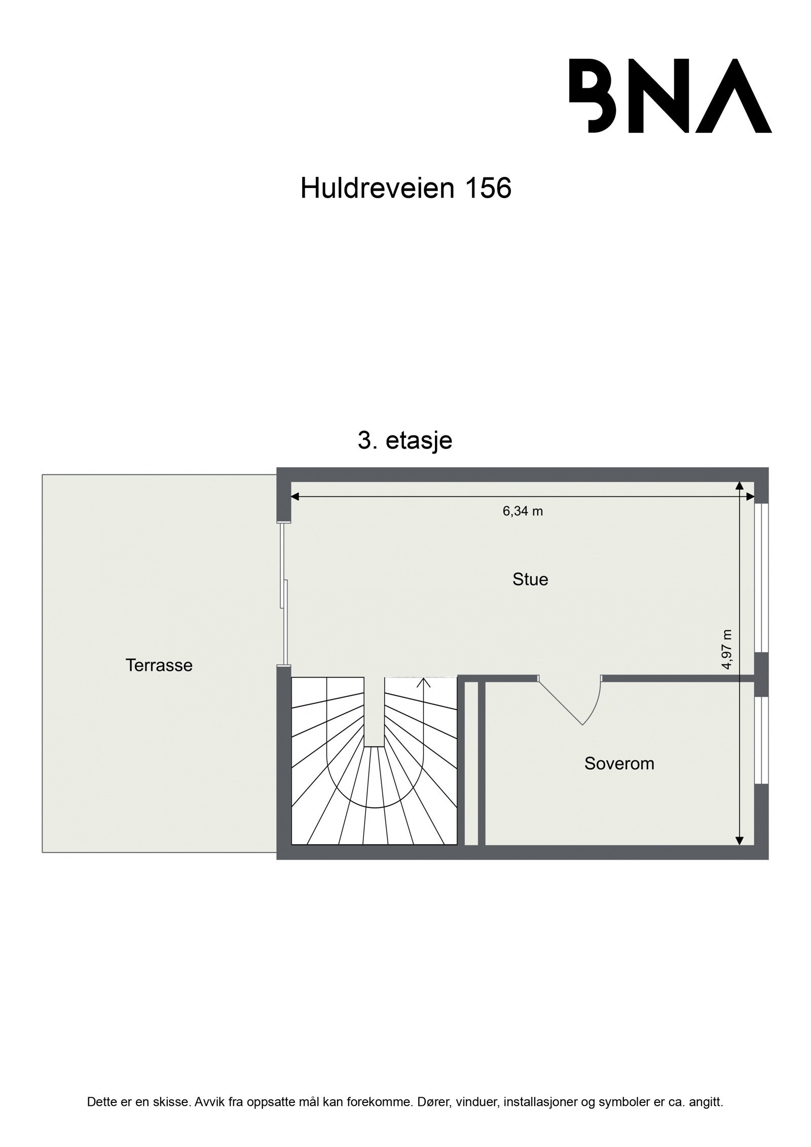 Plantegning - 3. etasje Galleribilde