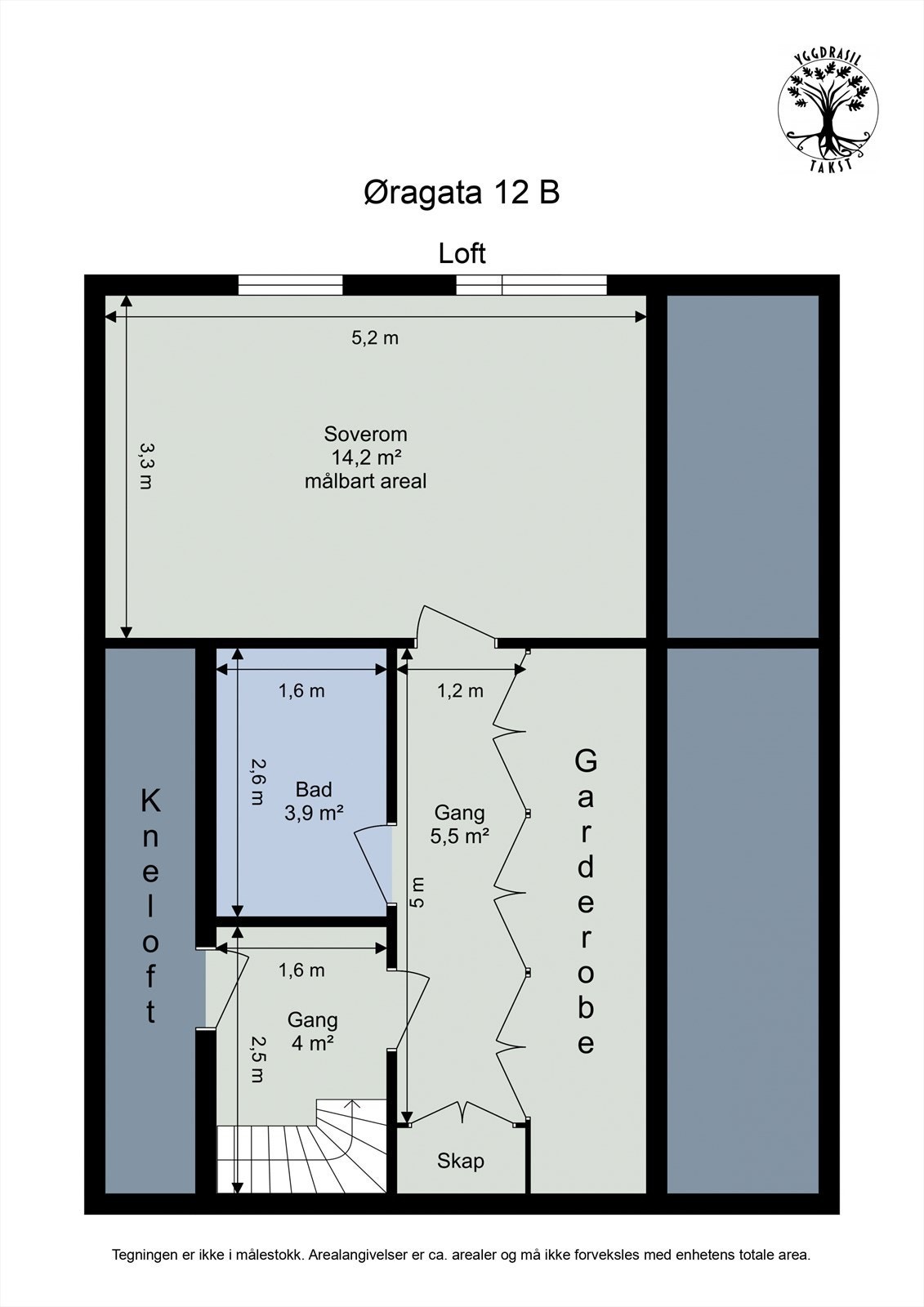 Plantegning - Loft Galleribilde