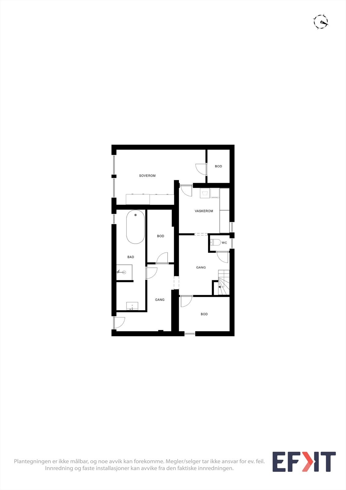 Plantegning underetasje. Galleribilde