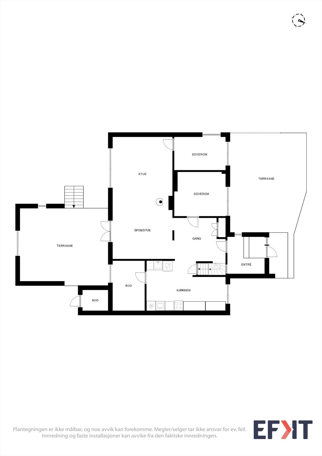 Plantegning 1. etasje. Galleribilde