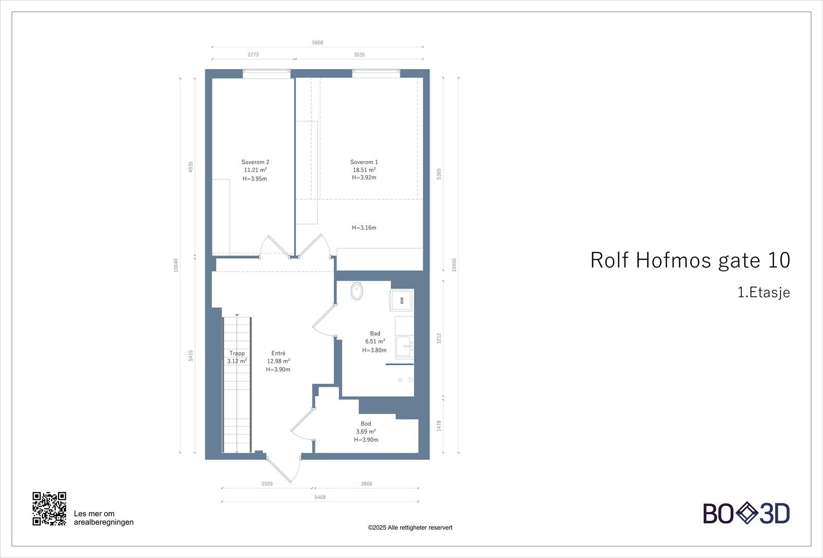 Plantegning 1. etasje Galleribilde