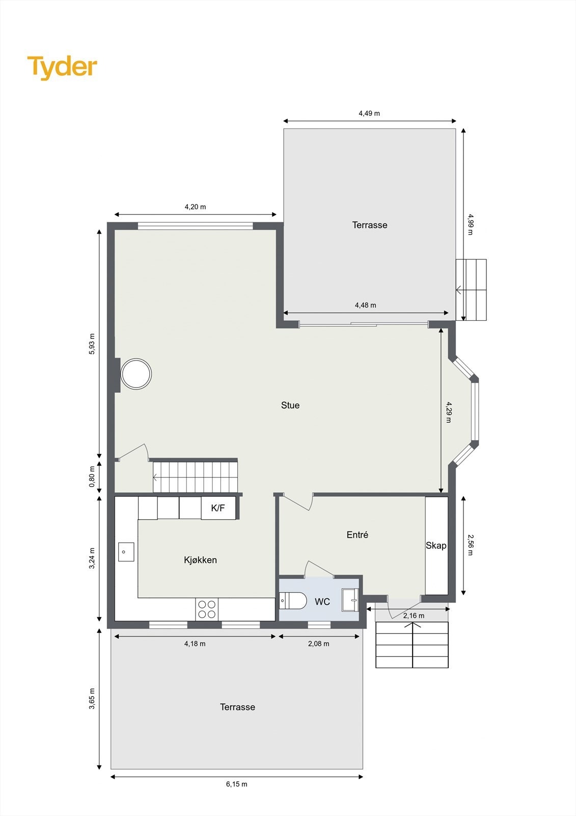 Planskisse 1. etasje Galleribilde