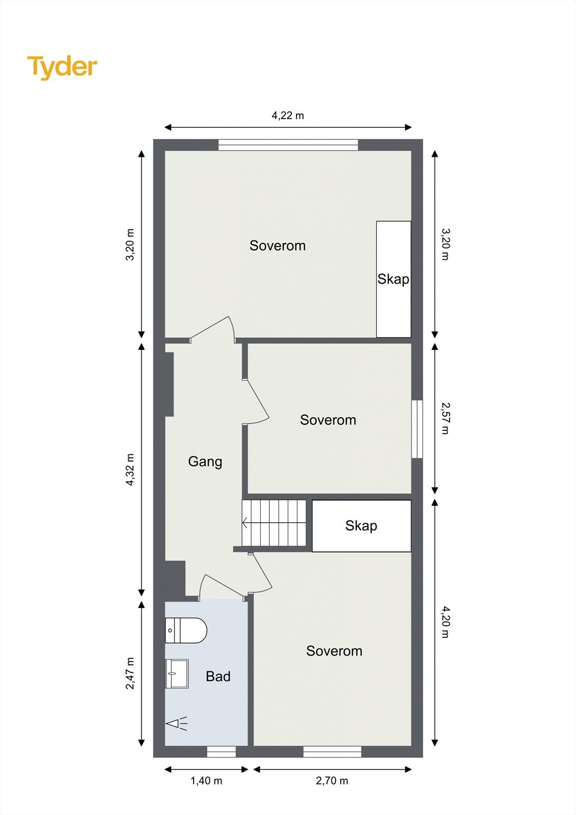 Planskisse 2. etasje Galleribilde